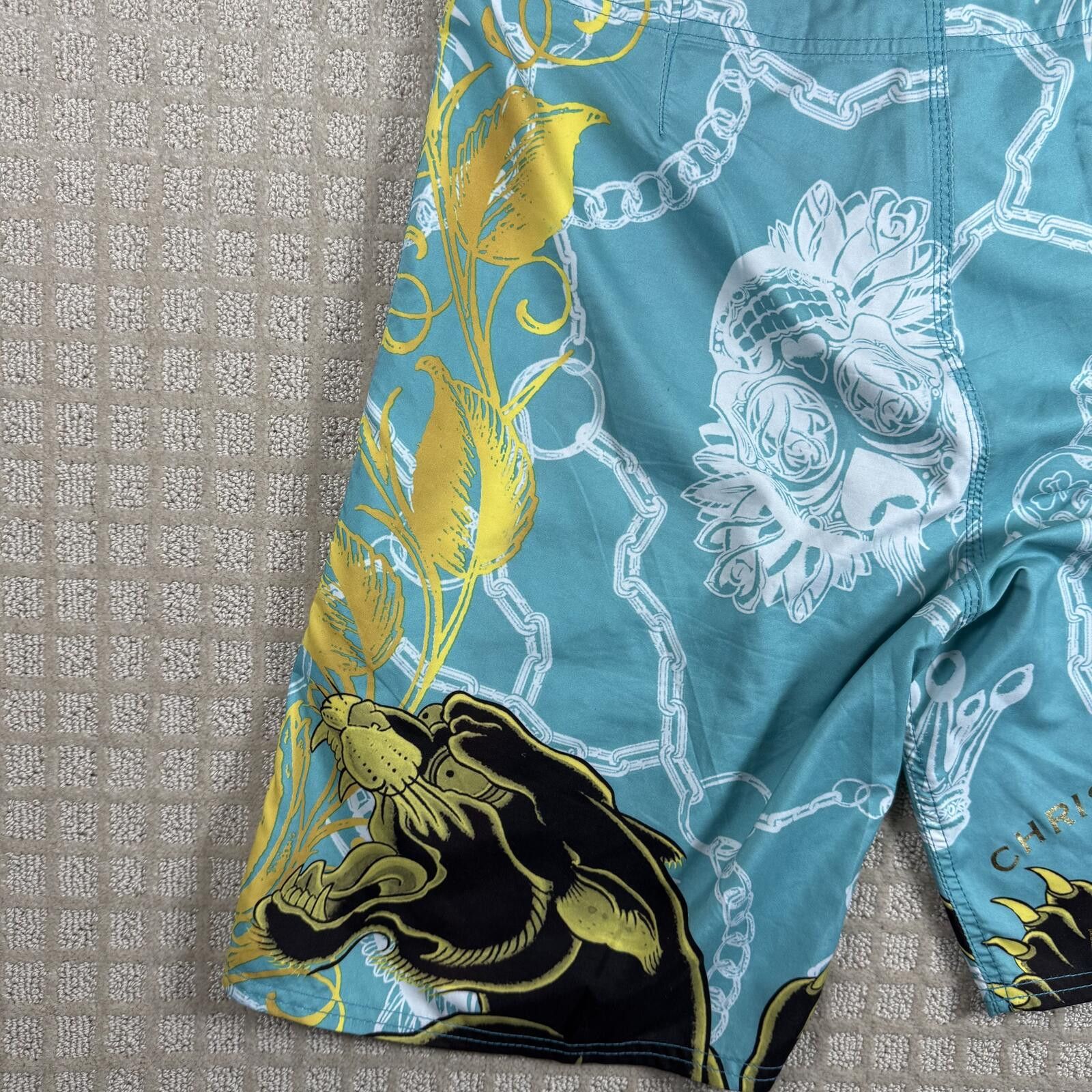 Christian Audigier Y2K Christian Audigier Panther Board Shorts 33 Size US 34 / EU 50 - 9 Thumbnail