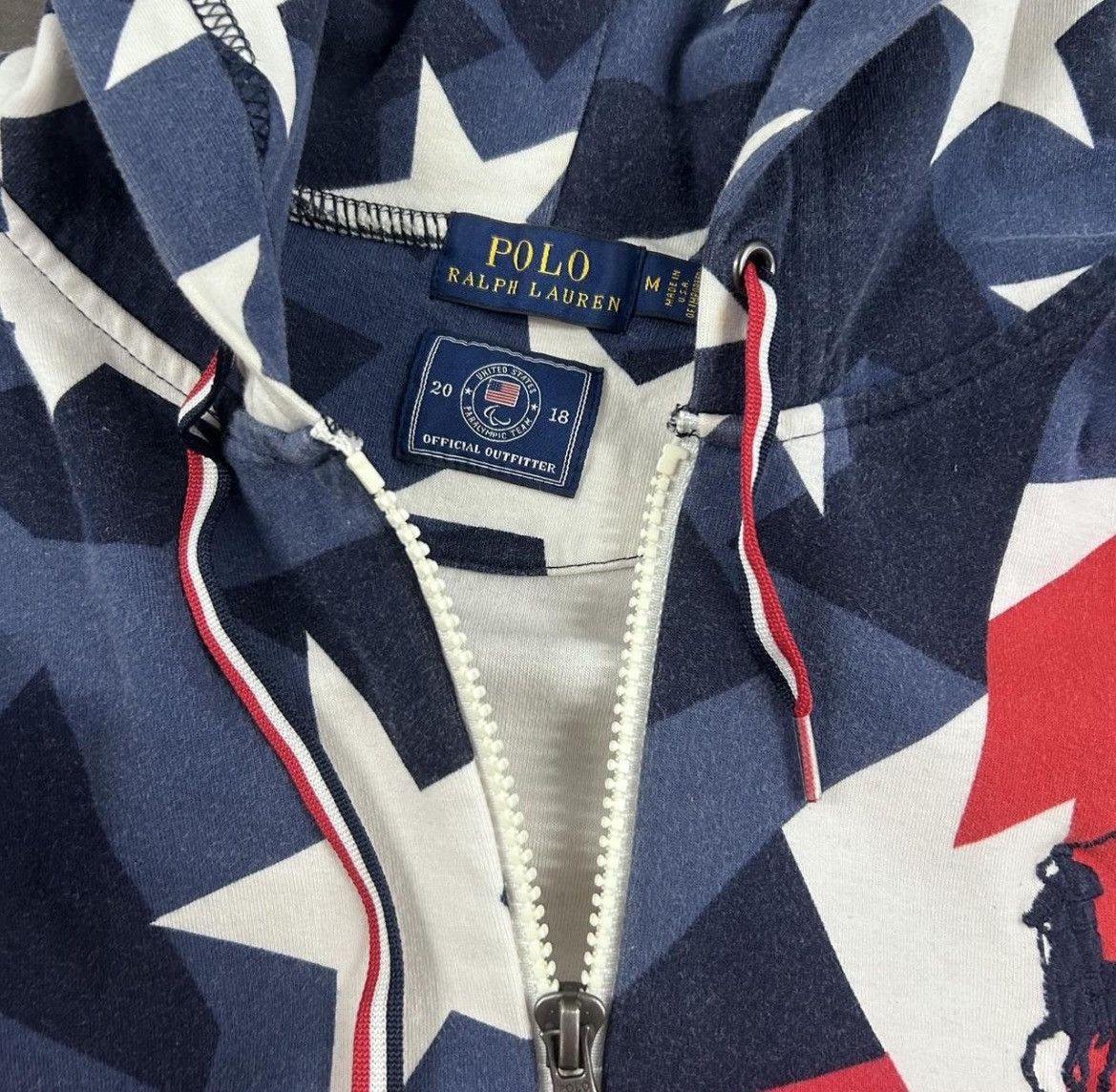 Polo Ralph Lauren Rare ¥2K big pony AOP Ralph lauren X USA Paralympics team Size US M / EU 48-50 / 2 - 3 Thumbnail