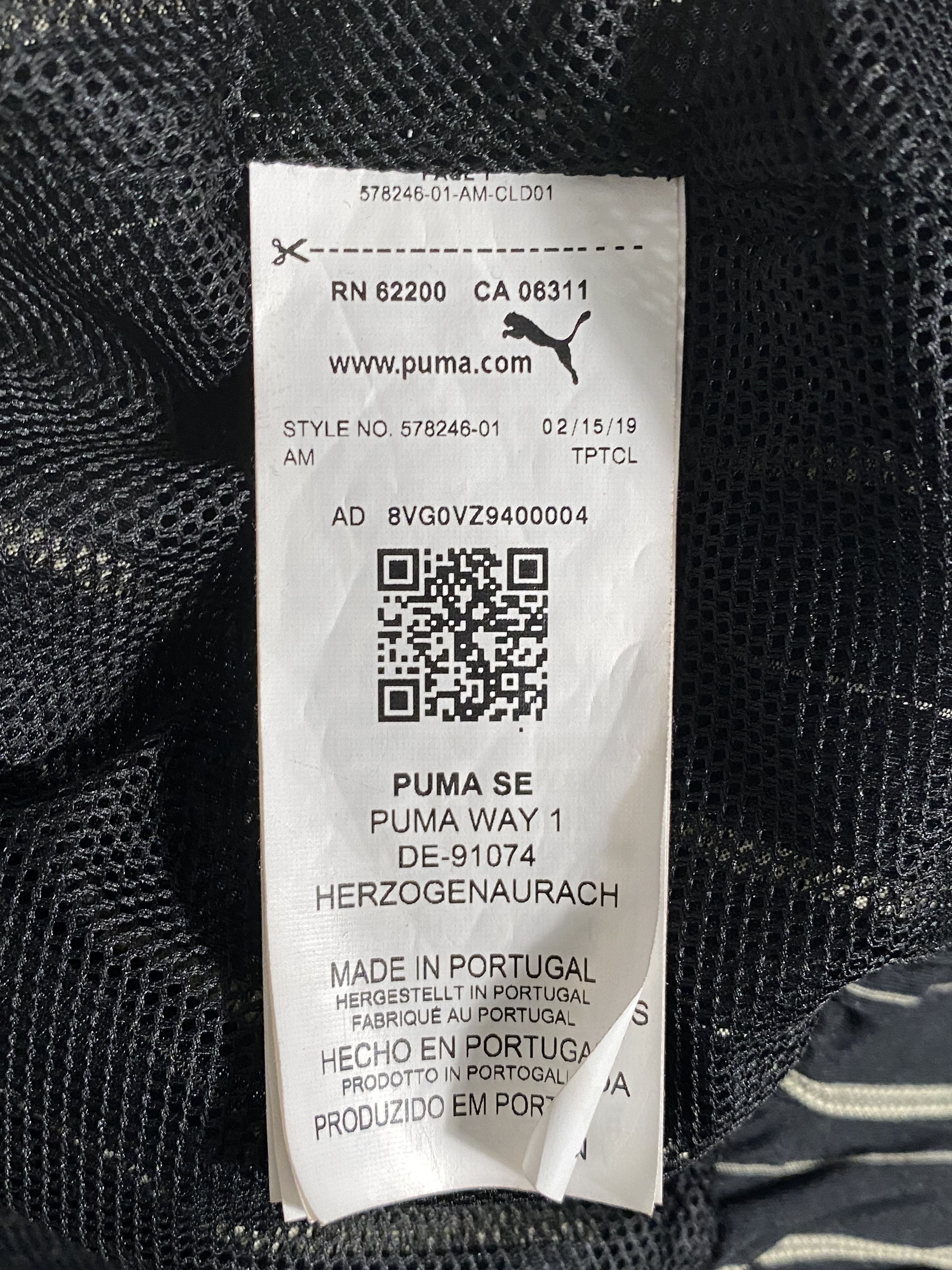 Puma Puma X Han Kjobenhavn Black Cotton PINSTRIPE Track Jacket Size US M / EU 48-50 / 2 - 6 Thumbnail