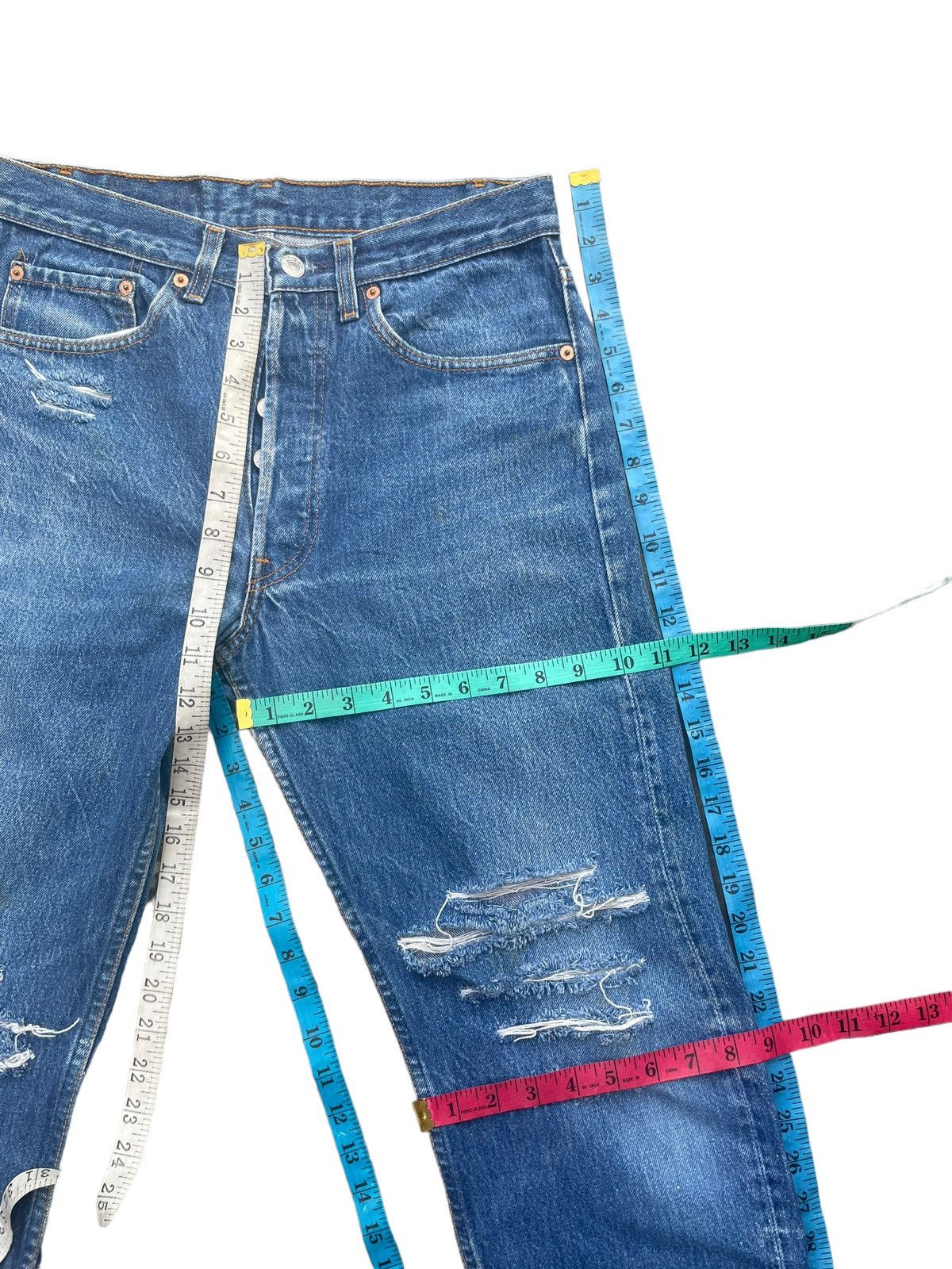 Levi's × Vintage Vintage 1989 Levis 501 XX e Distresed Size US 31 - 25 Thumbnail