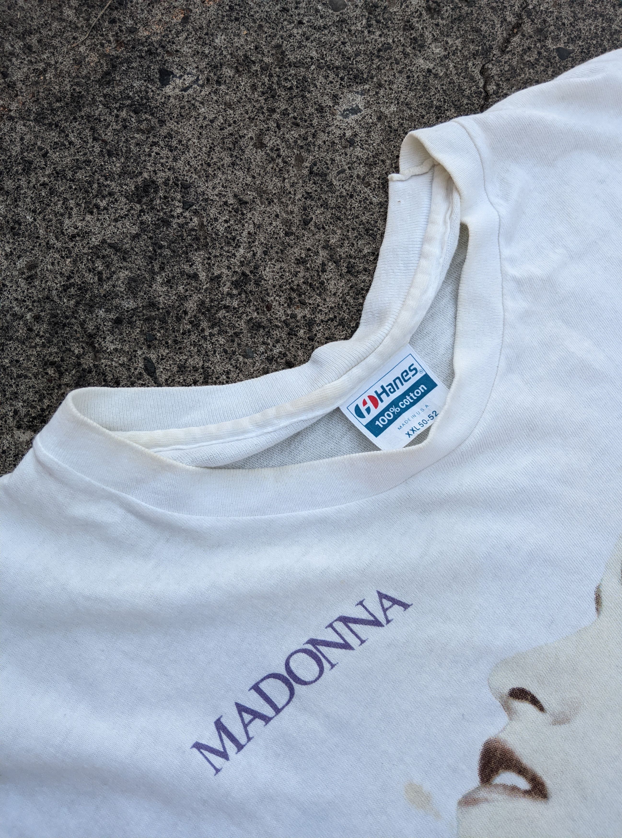 Band Tees × Vintage Vintage 1986 Madonna true blue pop t shirt Size US XXL / EU 58 / 5 - 2 Thumbnail