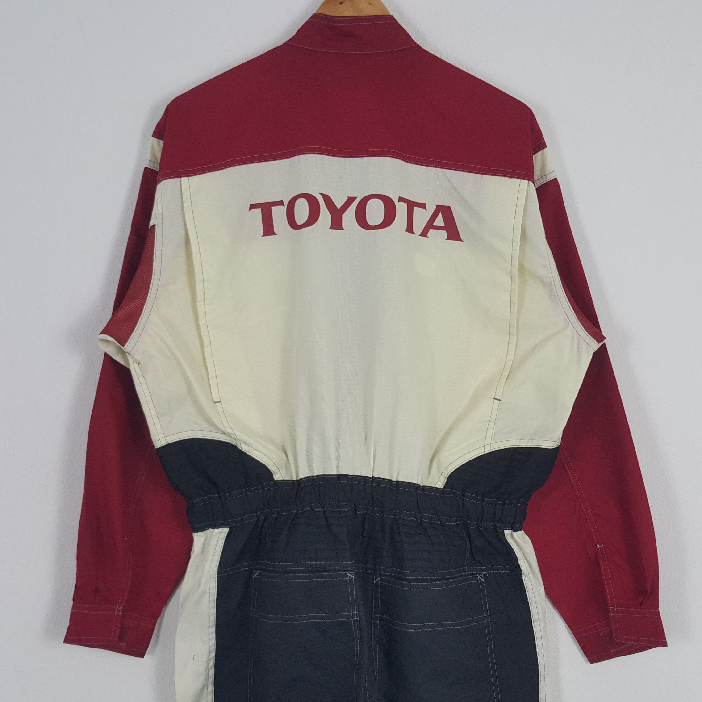 Japanese Brand × Vintage Vintage Toyota Japanese Motorsports Racing Coverall Jacket Size US L / EU 52-54 / 3 - 7 Thumbnail