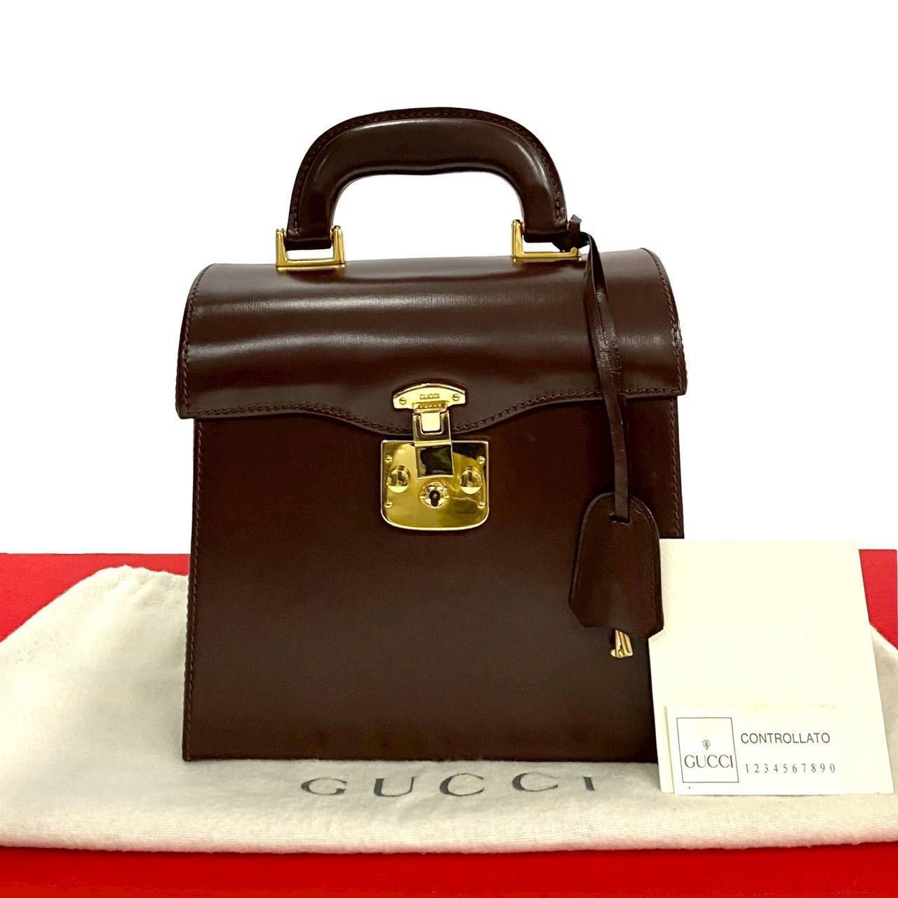 Gucci Gucci Handbag Brown Leather Size ONE SIZE - 1 Thumbnail