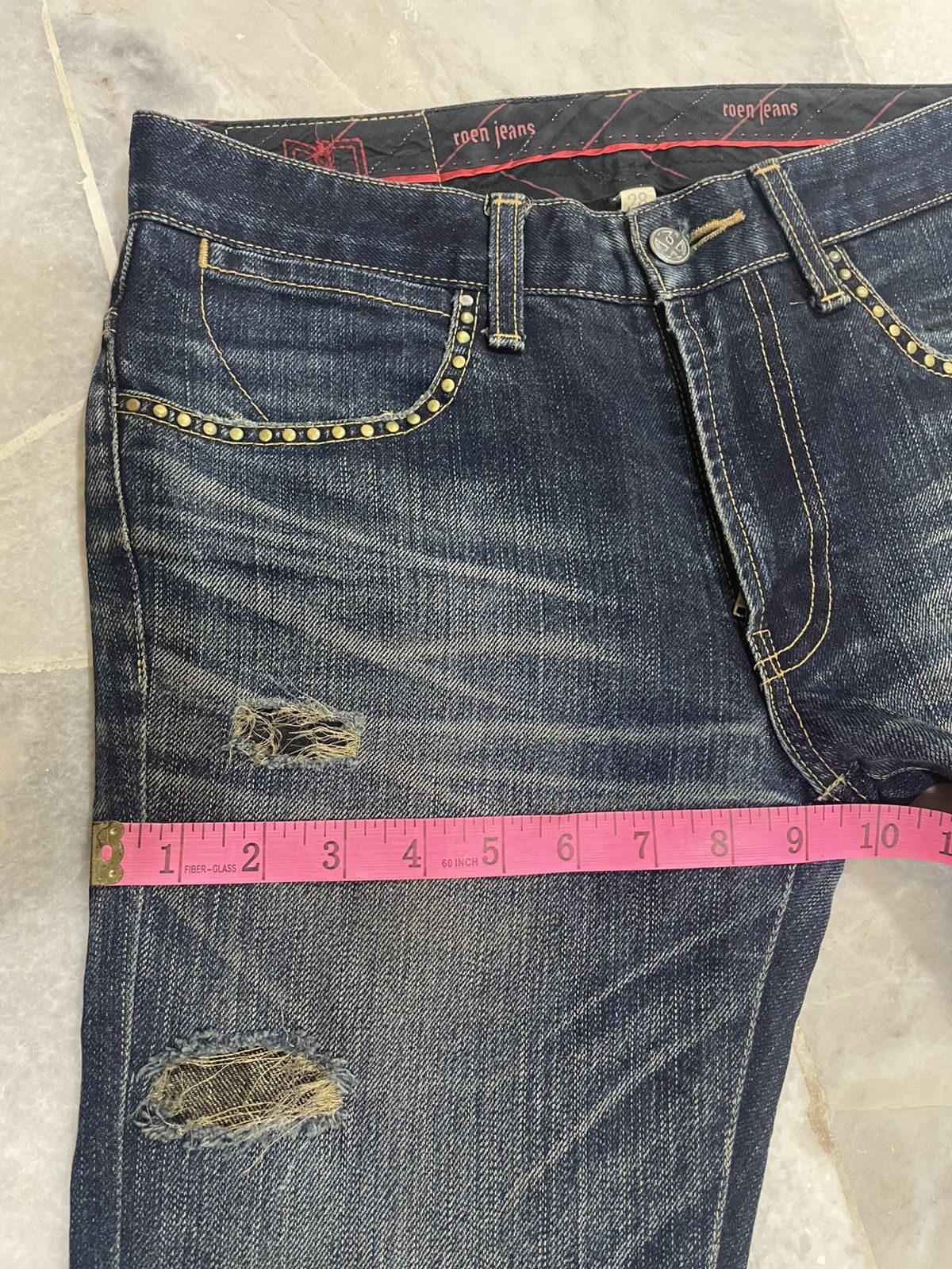 Roen Hiromu Takahara Roen X Bobson Destroyed Denim Pants Size US 29 - 16 Thumbnail
