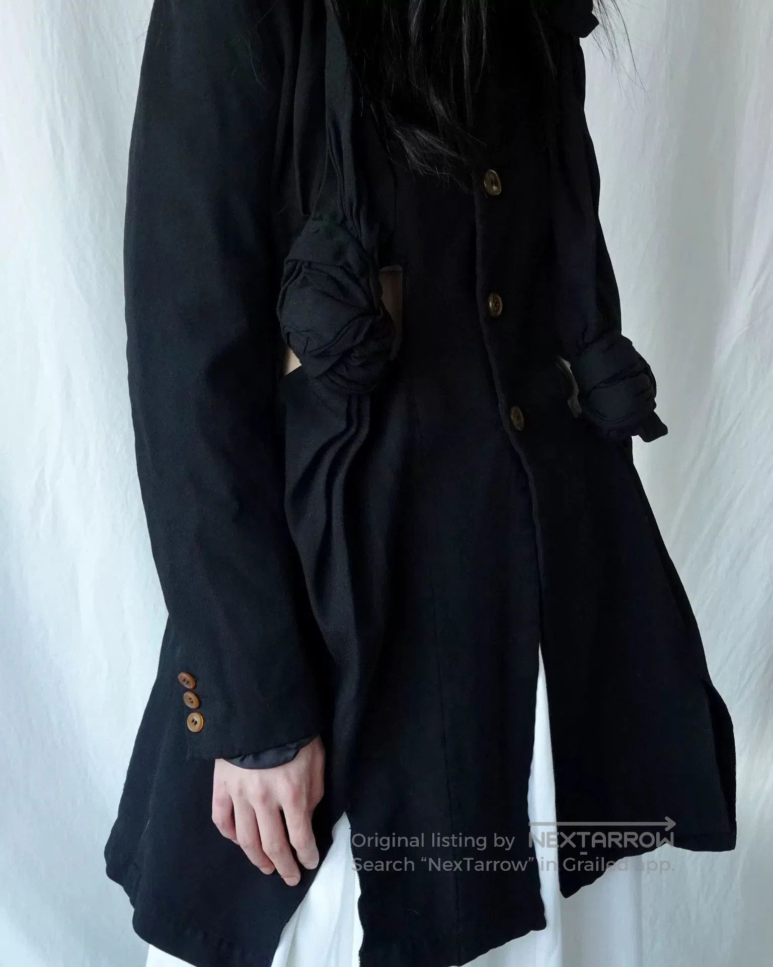 CDG by Comme des Garcons CDG Black Tailored Jacket with Cutouts. Size XS / US 0-2 / IT 36-38 - 1 Thumbnail