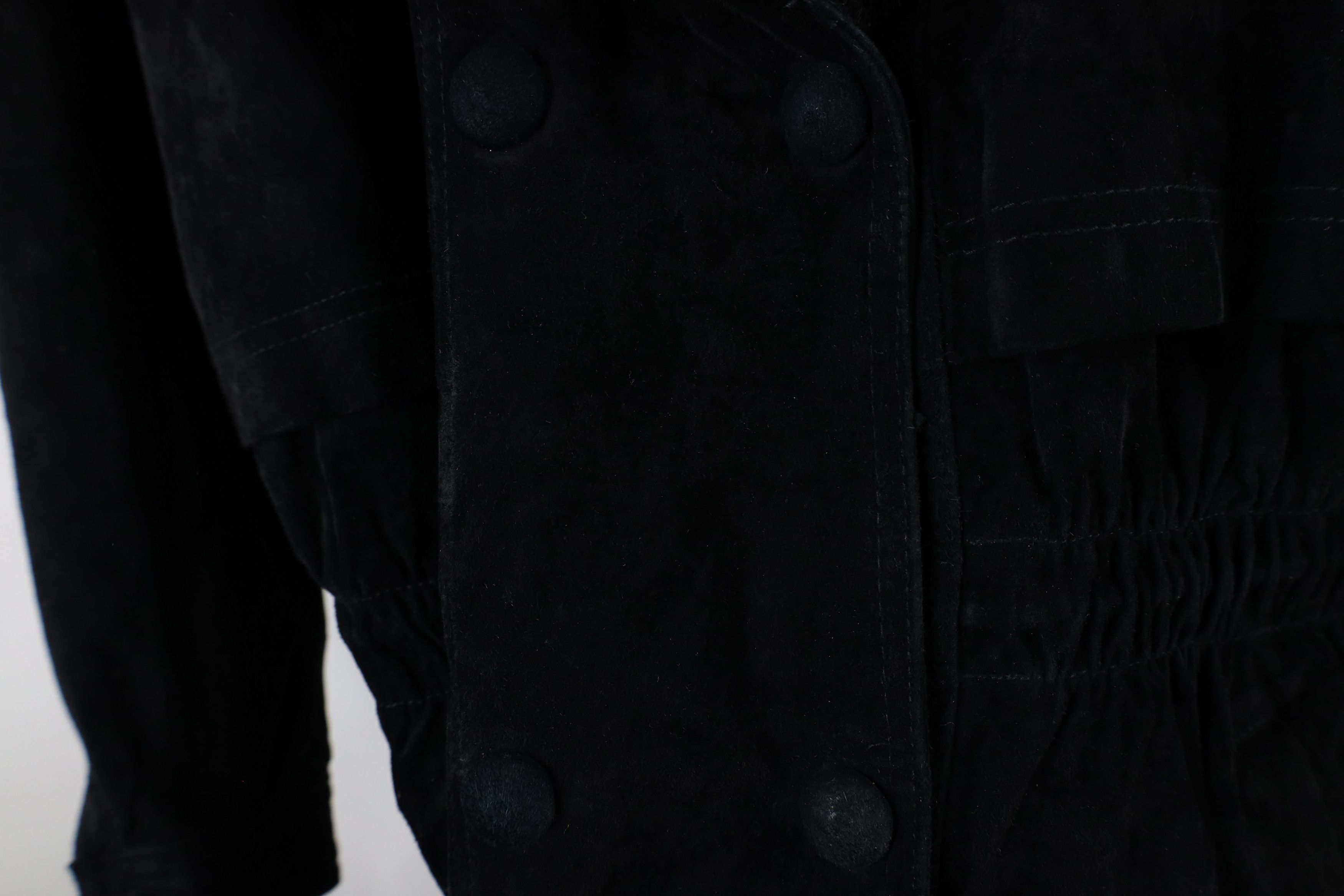 Vintage Vintage 90s Streetwear Plush Collar Suede Leather Jacket Size L / US 10 / IT 46 - 4 Thumbnail
