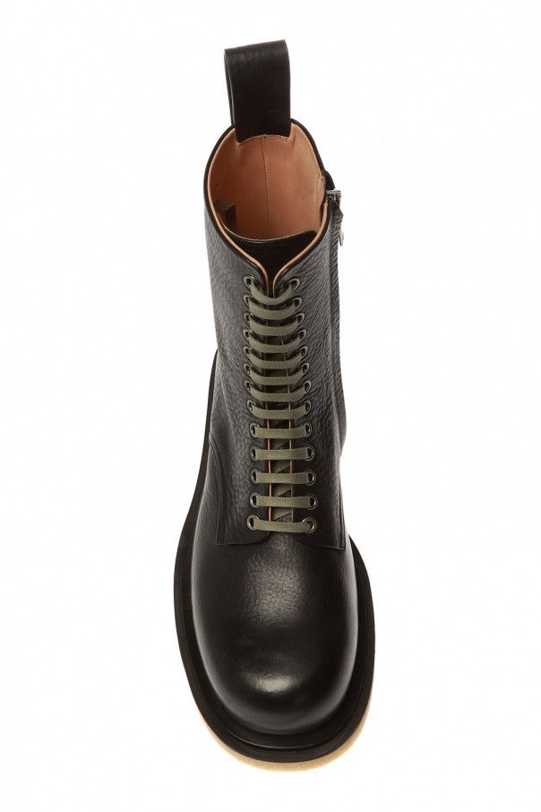 Bottega Veneta o1w1db11124 Lace Up Boots in Black/Brown Size US 10 / IT 40 - 6 Thumbnail