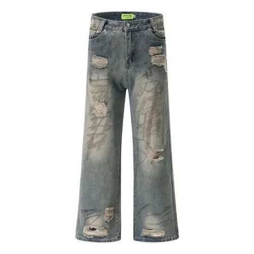 VIBE Distressed Blue Denim Jeans Size US 30 / EU 46 - 7 Thumbnail