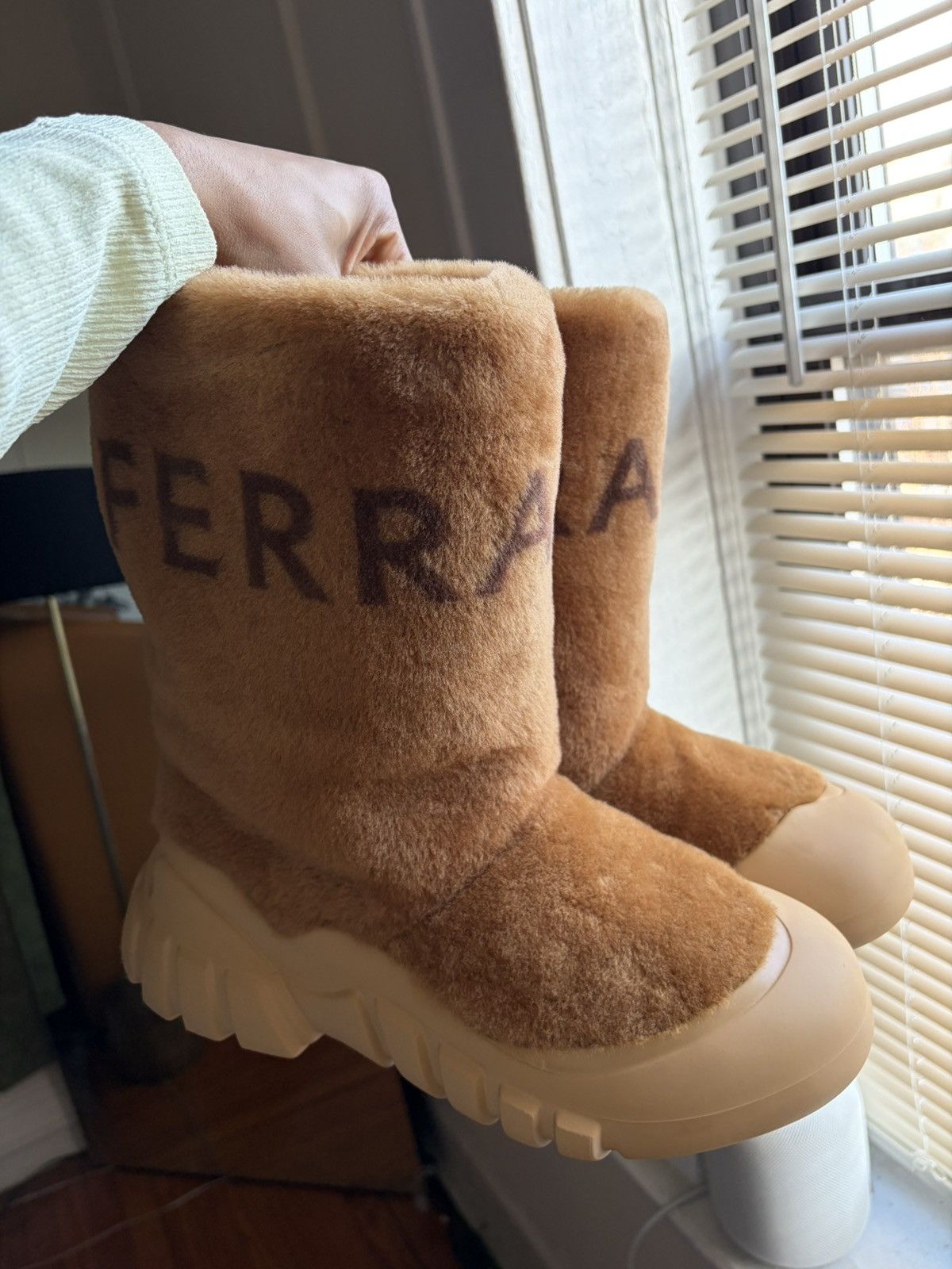 Salvatore Ferragamo Ferragamo Fur Ski Boot. Size US 10 / EU 43 - 1 Thumbnail