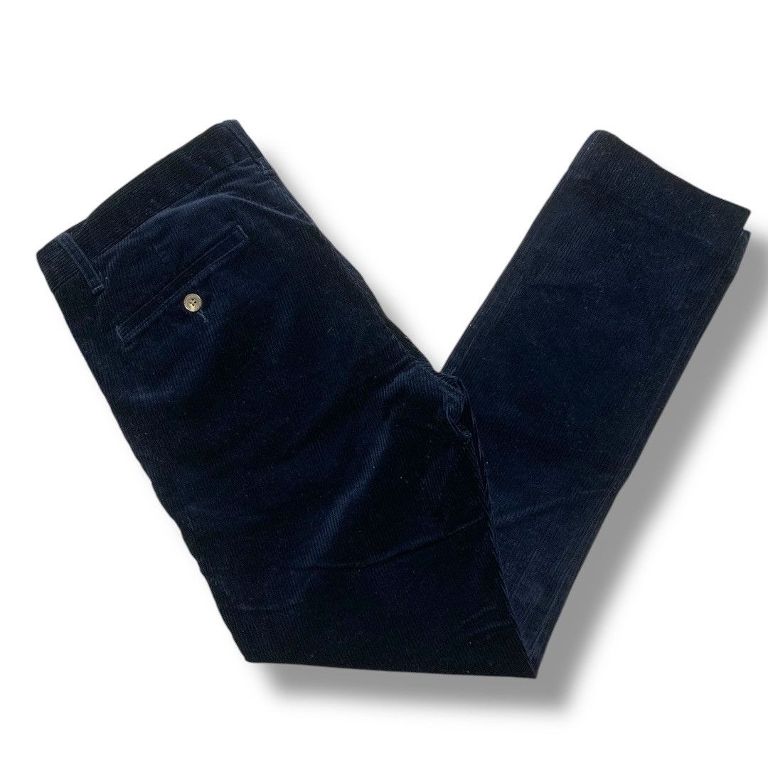 Rugby Ralph Lauren Ralph Lauren Women 8 Navy Corduroy Ankle Designer Trousers Size 30" / US 8 / IT 44 - 6 Thumbnail