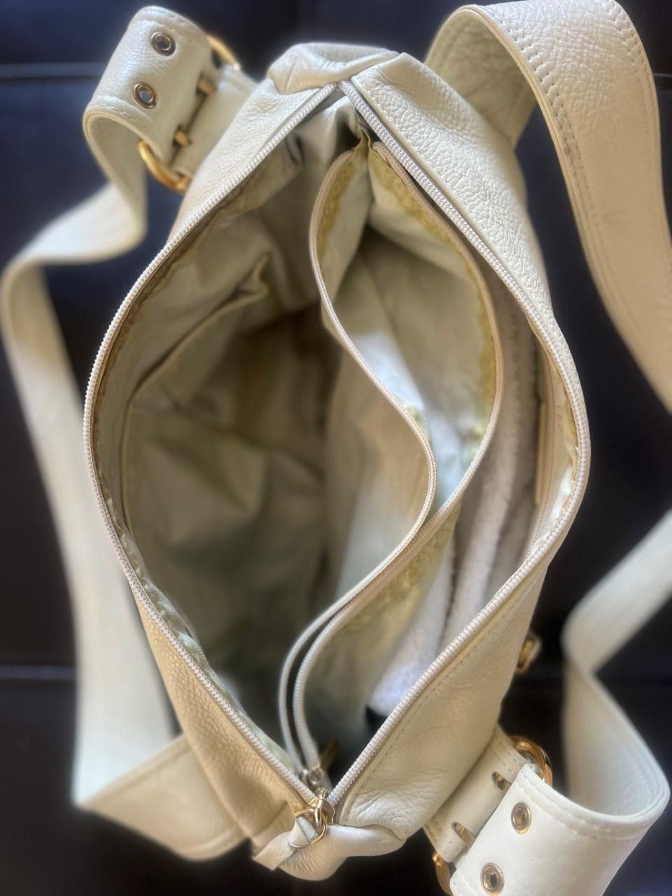 Other Dissona Cream Leather Bag – Everyday Tote/Shoulder Style Size ONE SIZE - 11 Thumbnail
