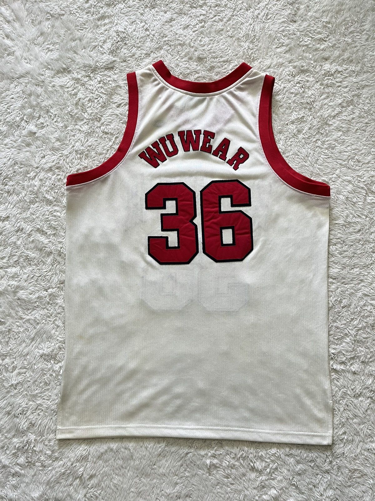 Wu-Tang Clan vintage 90's wutang "wu wear 36" mesh basketball jersey Size US XL / EU 56 / 4 - 11 Thumbnail