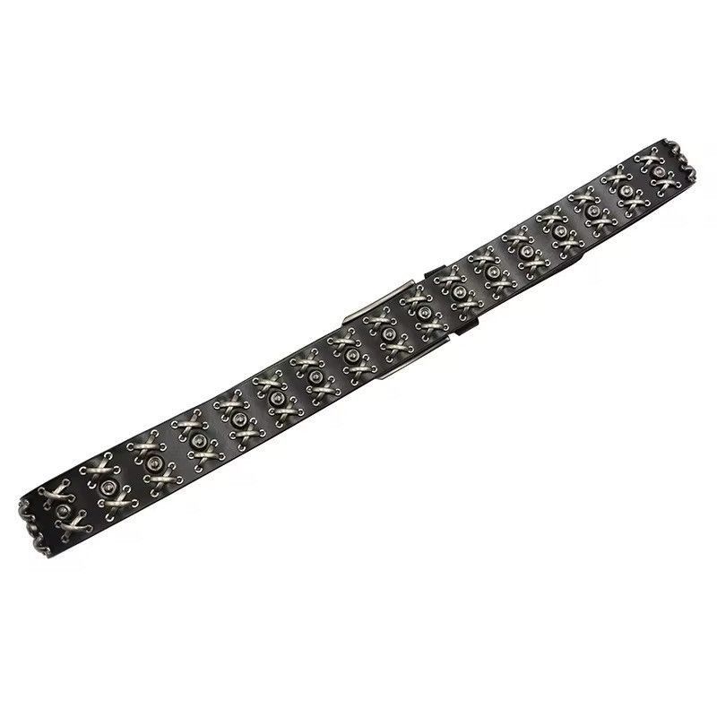 Japanese Brand × Vintage The Barb Crook Rivet Cowskin Punk Gothic Belt Size ONE SIZE - 6 Thumbnail