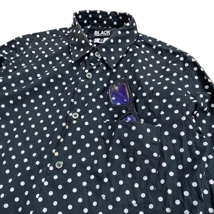 Comme des Garcons Comme des Garcons Black Polkadot Shirt Size US M / EU 48-50 / 2 - 2 Thumbnail
