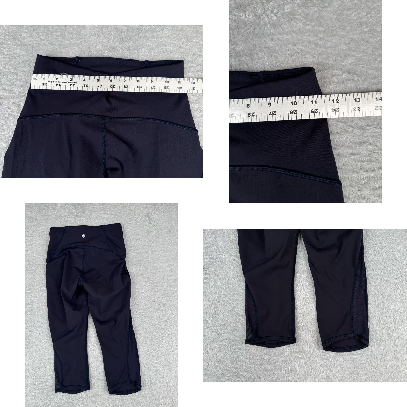 Lululemon Lululemon Pants Womens 4 Blue Train Times Crop 17" Full-On Luxtreme W6ADDS Cropped Athleisure Yoga Tapered Inseam 17 in Women's Regular Size 27" / US 4 / IT 40 - 8 Thumbnail