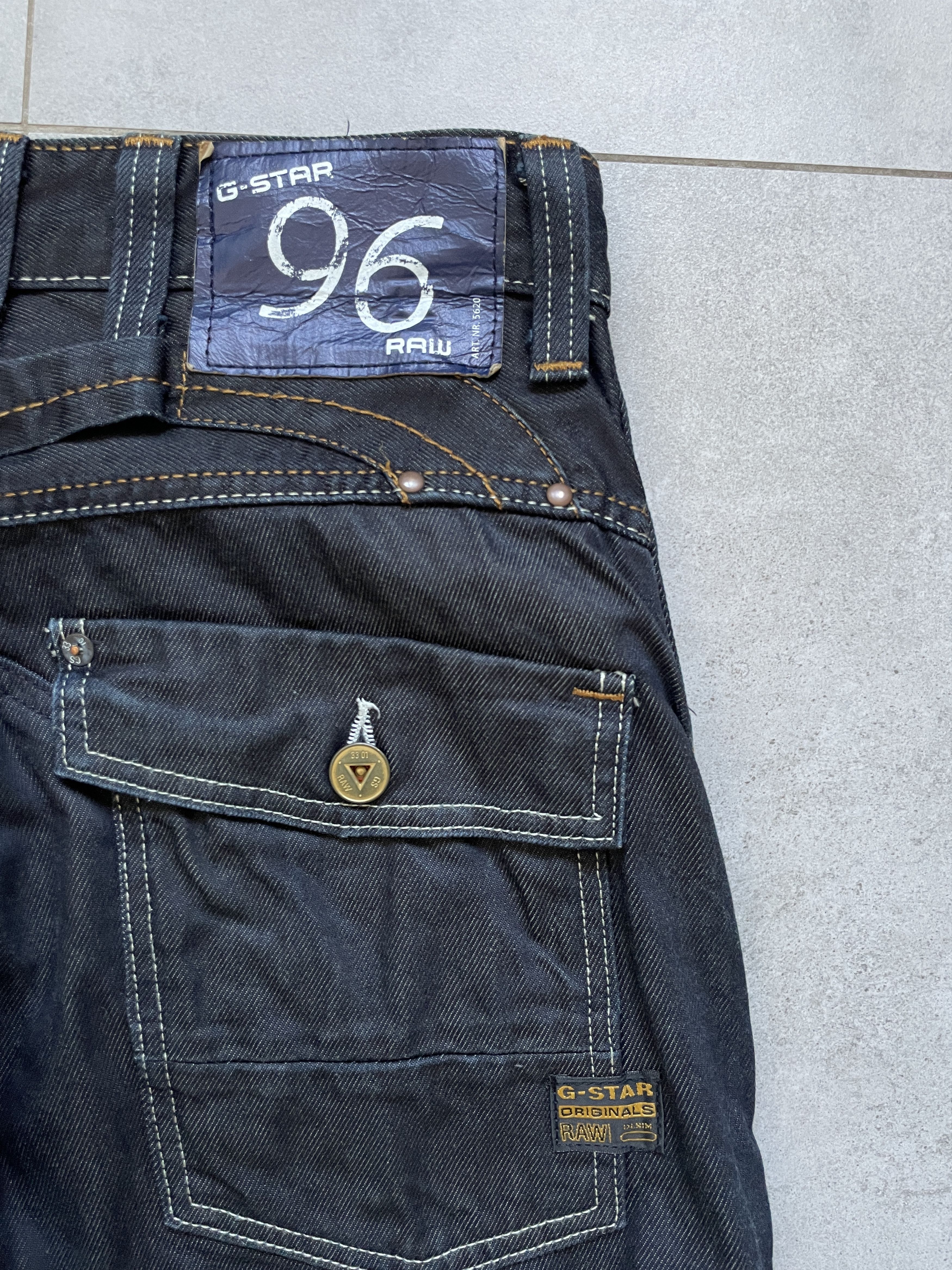 G-Star G-STAR GSTAR RAW DENIM STRAIGHT JEANS JAPANEESE Size US 29 - 7 Thumbnail