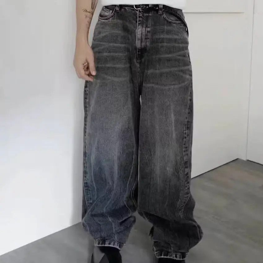 OVY Japan Black Baggy Denim Pants (gray) Japan Black Baggy Denim