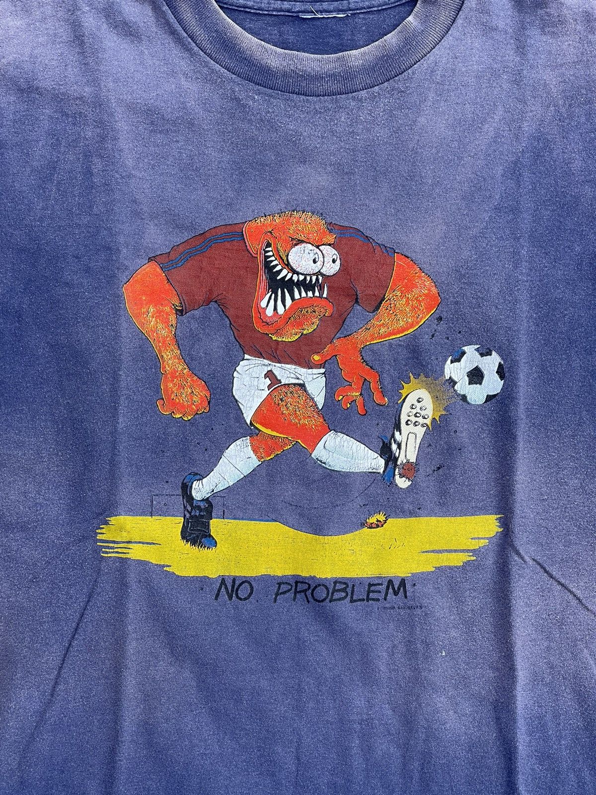 Vintage 1980’s Vintage Rare Ed “big daddy “ Roth Soccer t-shirts Tee Size US L / EU 52-54 / 3 - 4 Thumbnail