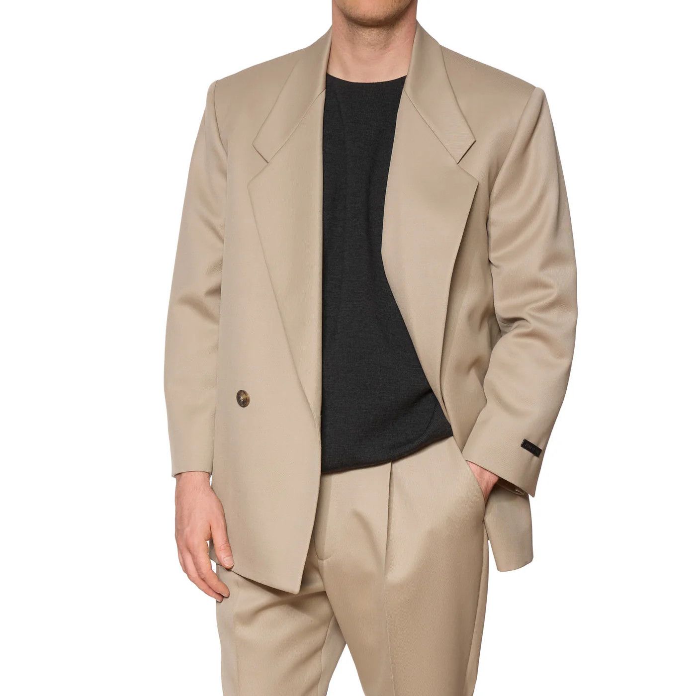 Fear of God FEAR OF GOD Dusty Beige Eternal Wool DB Suit Jacket Size 40R - 1 Thumbnail