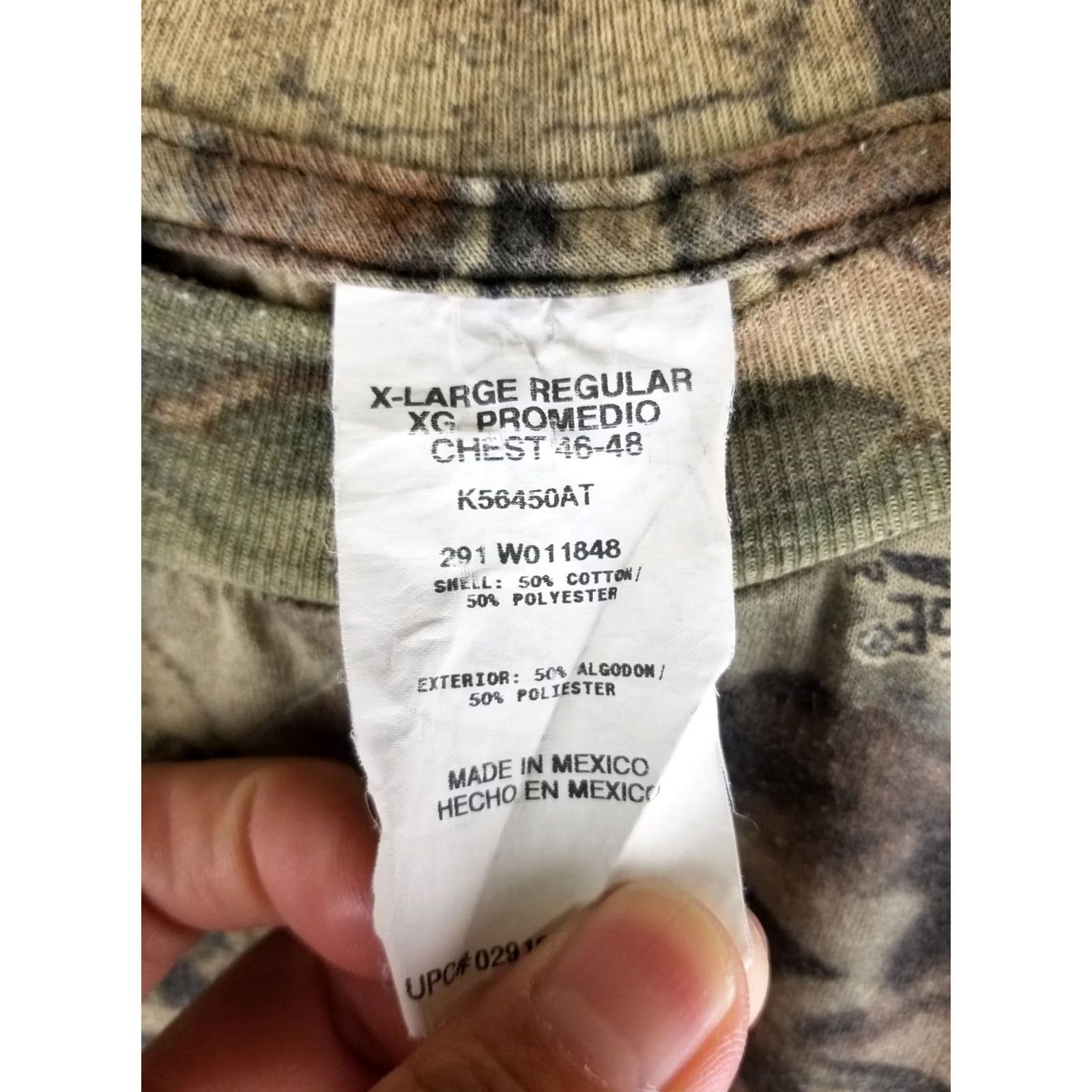 Vintage VINTAGE 90' ADVANTAGE ONE POCKET CAMOUFLAGE LONG SLEEVE T-SHIRT SZ MEDIUM T-Shirt Men Camouflage Pockets Long Sleeve 90s USA Size US M / EU 48-50 / 2 - 4 Thumbnail