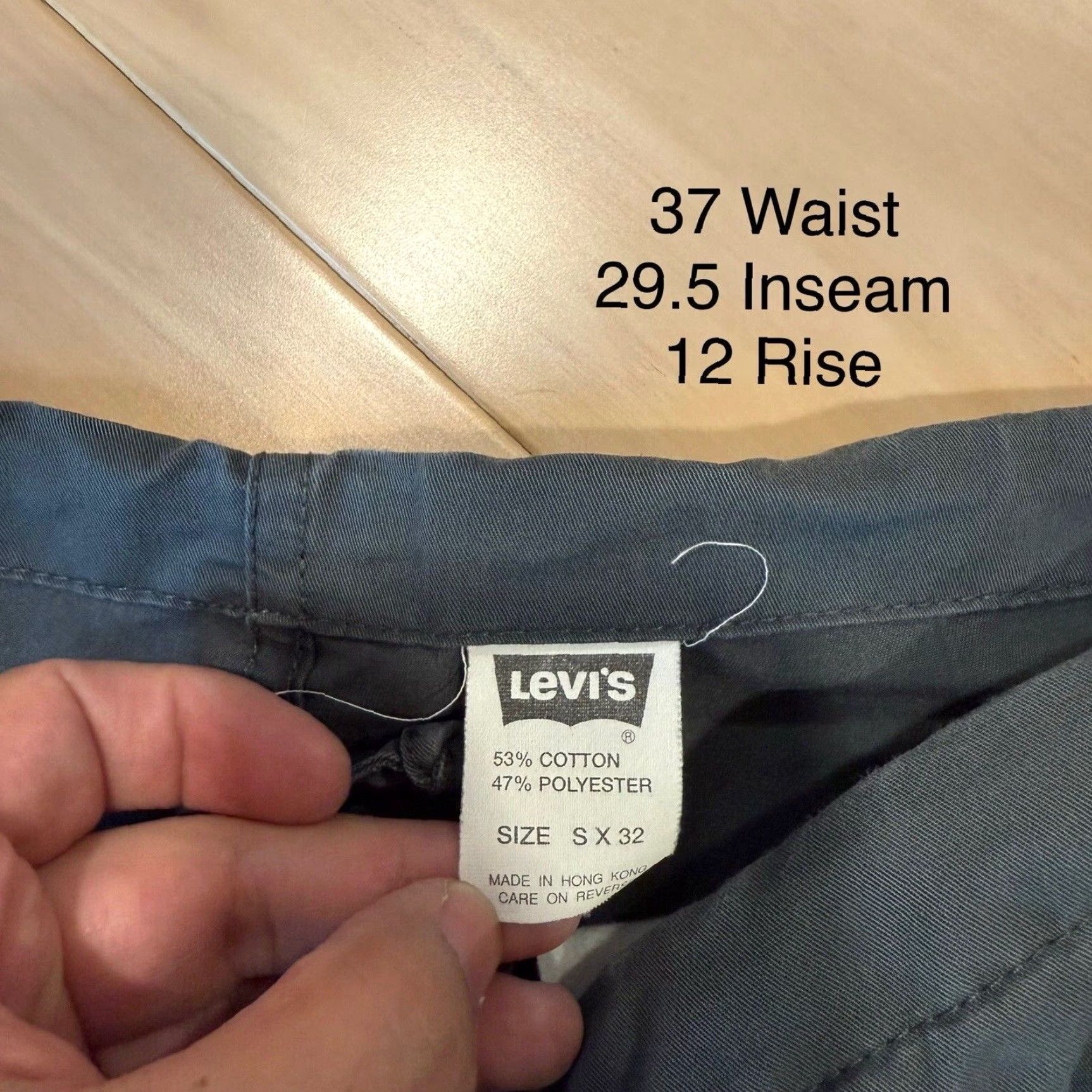 Levi's VINTAGE Levi's Silvertab Cargo Pants 37 Men Gray 90s Streetwear Baggy Levi's 315 Straight Pocket 5-Pocket Canvas Workwear Casual Size US 37 - 6 Thumbnail