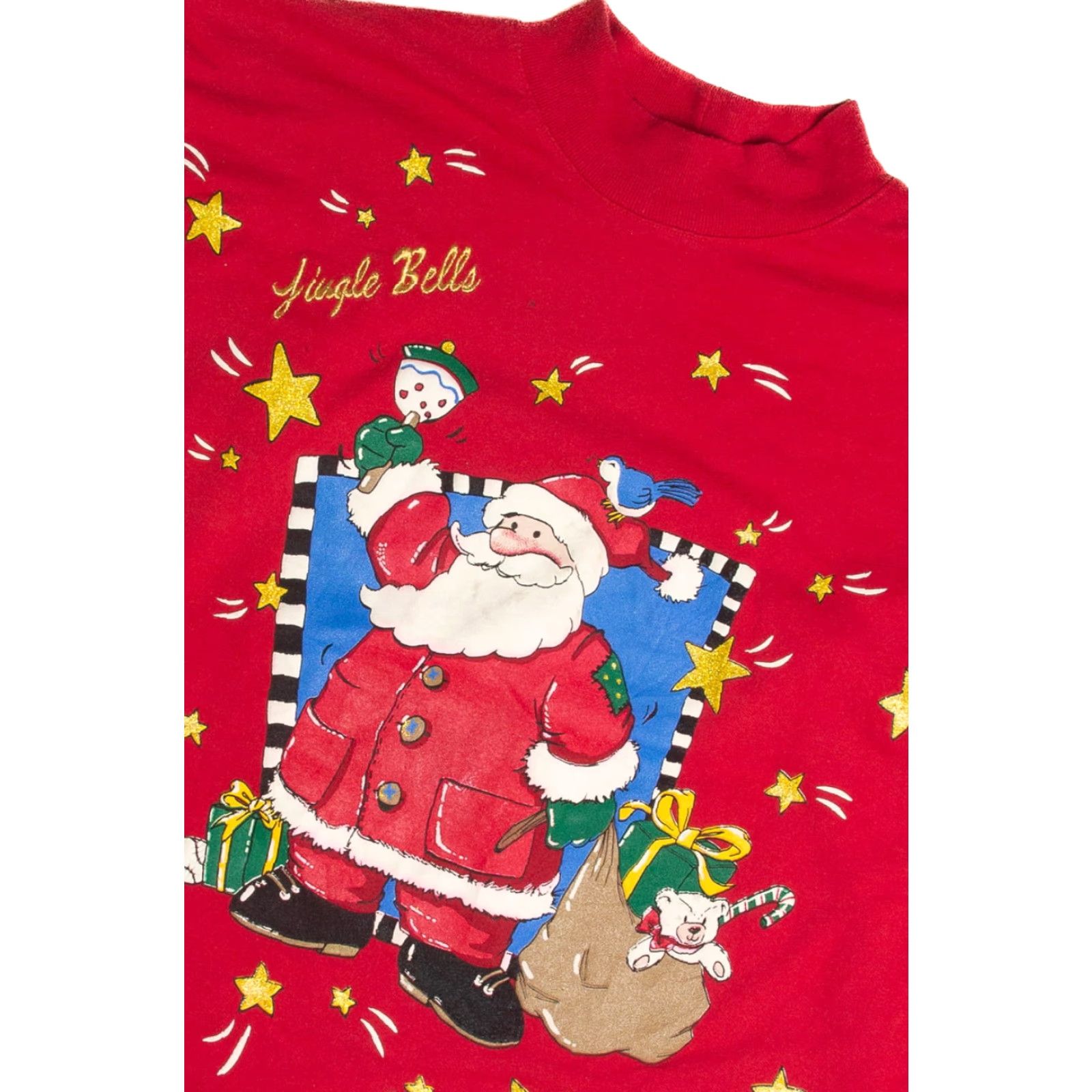 Vintage VINTAGE Holiday Time Red Christmas Sweatshirt Large Men’s Women’s XL 44” Chest 27” Length Cotton Polyester Sweatshirt Size L / US 10 / IT 46 - 2 Thumbnail