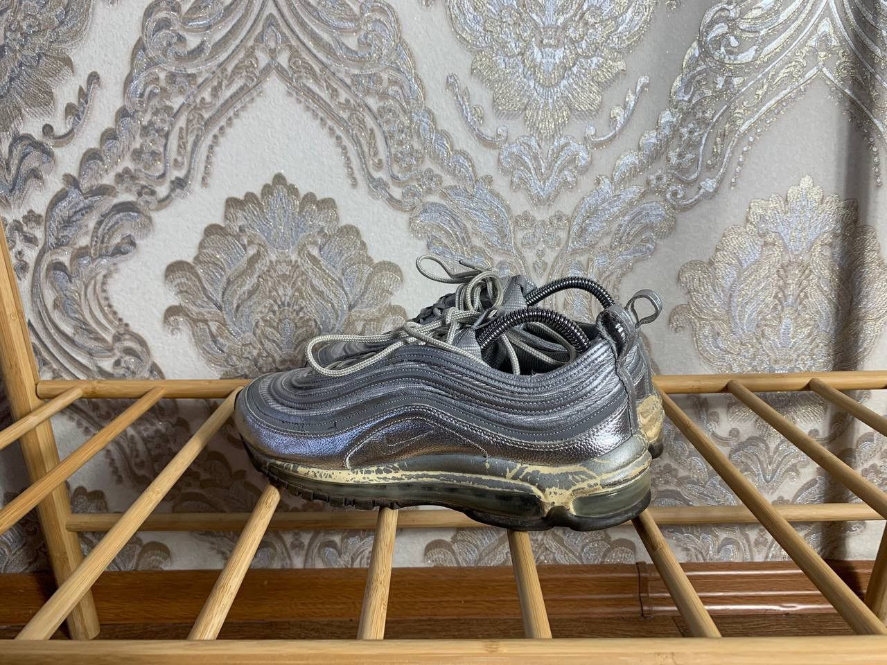 Nike × Vintage VERY RARE NIKE AIR MAX 97 SILVER REFLECTIVE DRILL SWOOSH Y2K Size US 8.5 / EU 41-42 - 2 Thumbnail