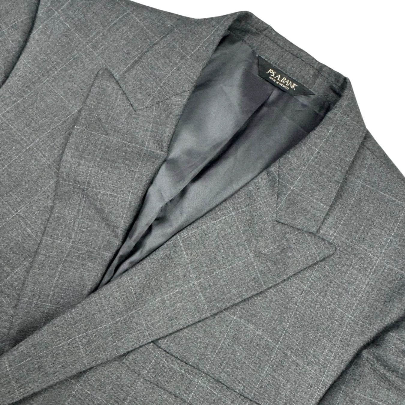 Jos. A. Bank VINTAGE Jos. A. Bank Wool Double-Breasted Jacket Blazer Gray 41R Mens Regular Blazer Jacket Wool Gray 41R Mens Size 42R - 2 Thumbnail