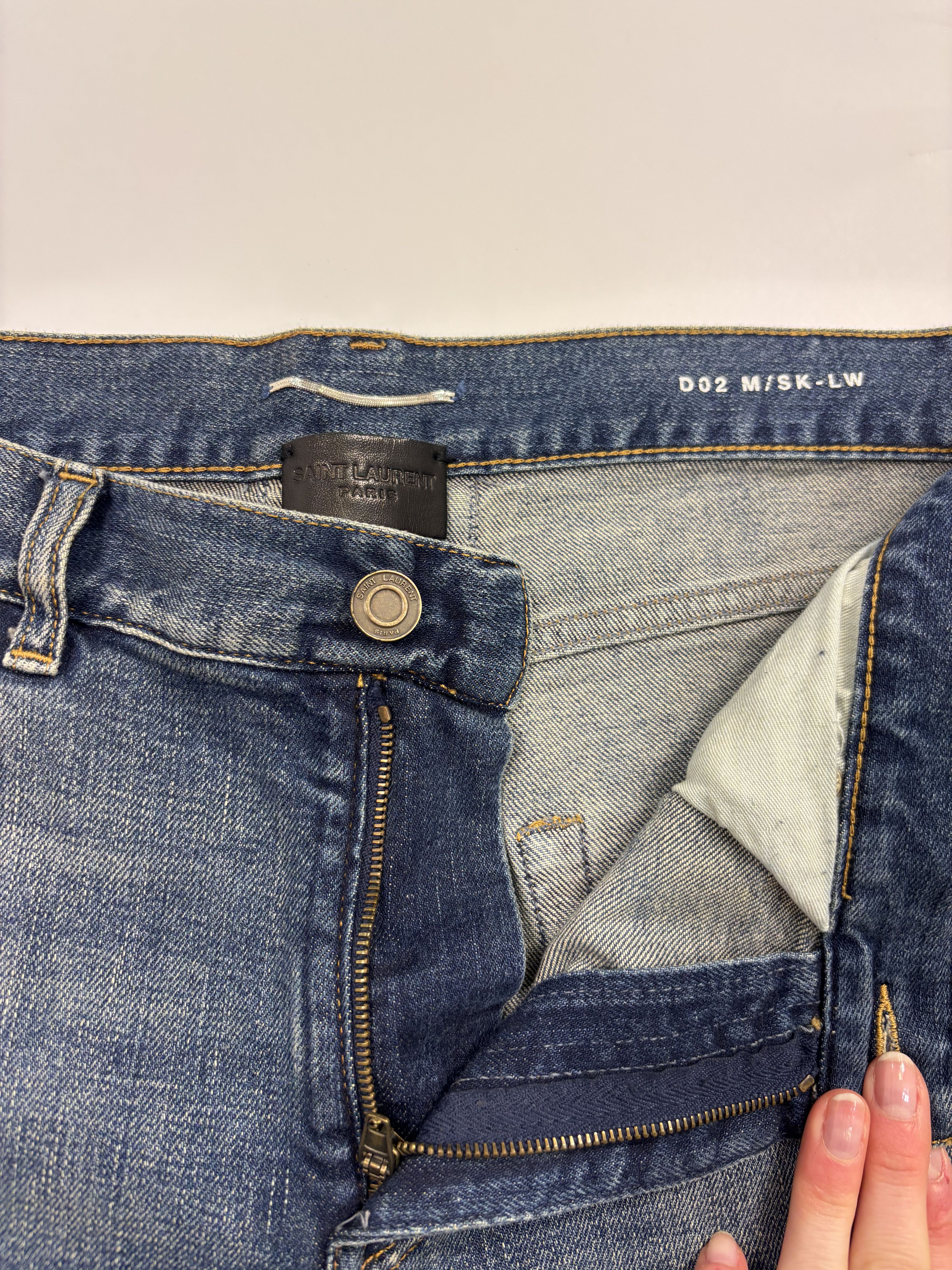 Saint Laurent Paris Saint Laurent Blue Jeans Size US 32 / EU 48 - 2 Thumbnail