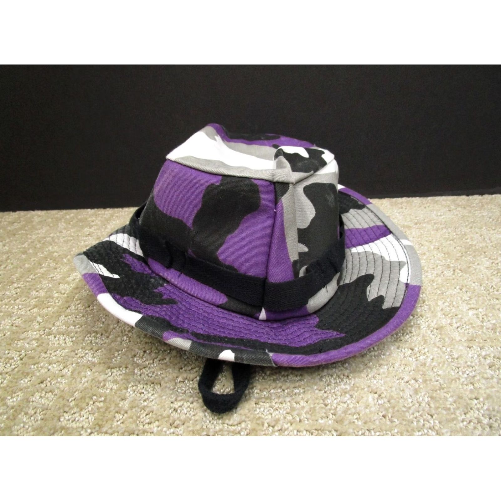 American Apparel US Military Boonie Hat Men L Purple White Camouflage Bucket Style Boonie Hat Size ONE SIZE - 3 Thumbnail