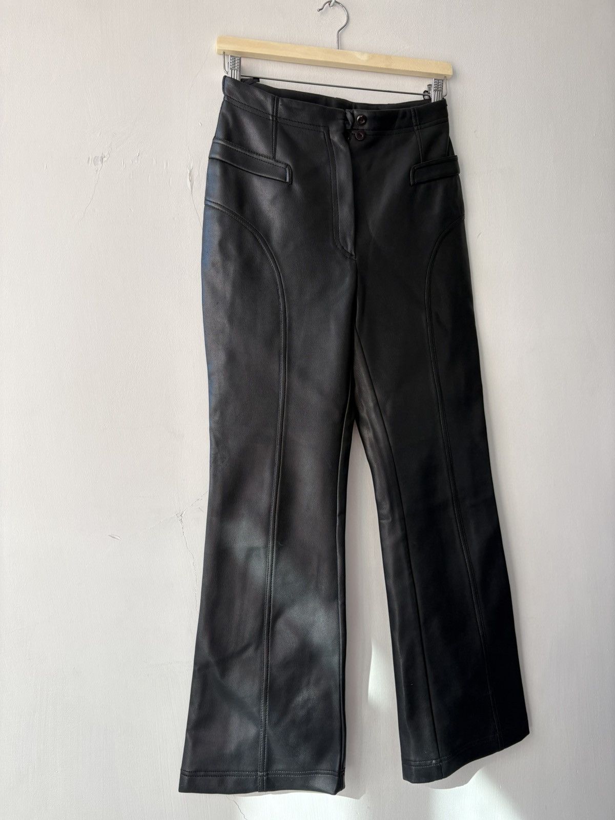 Vintage Vintage leather trousers Size 26" / US 2 / IT 38 - 4 Thumbnail