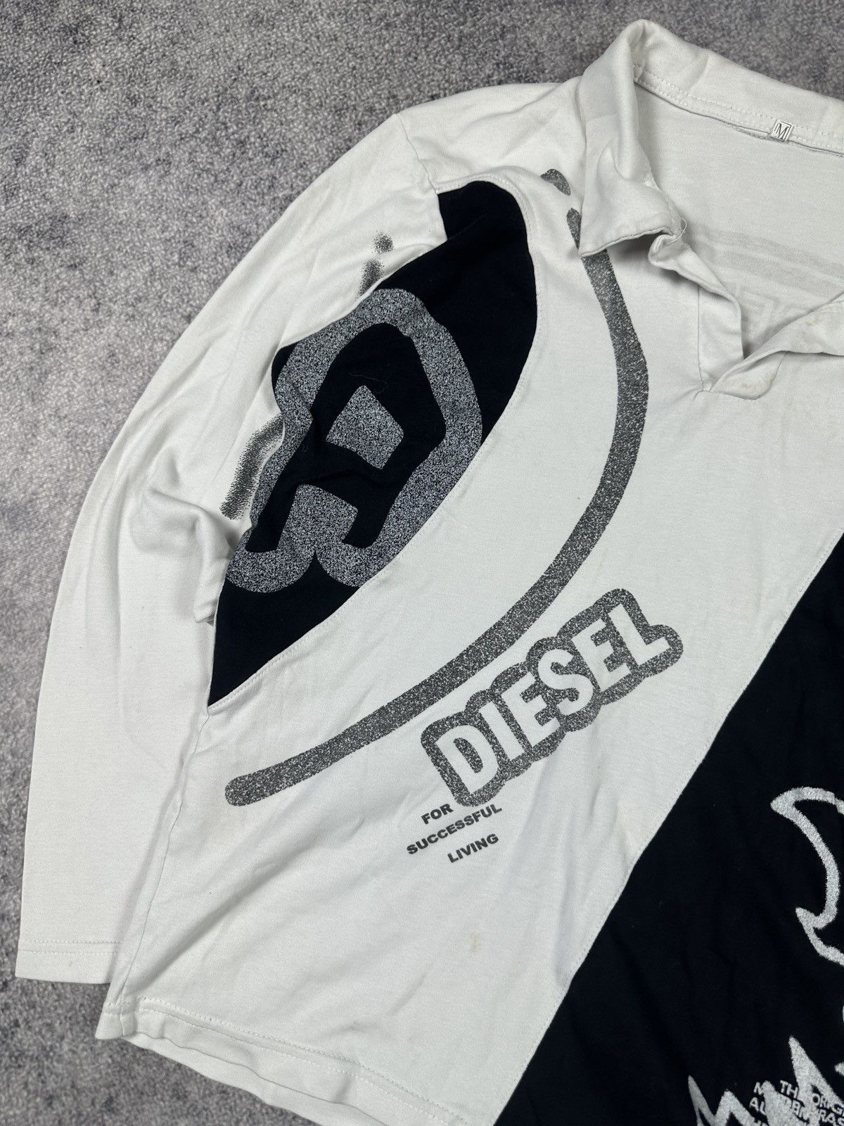 Diesel Y2K Vintage Diesel Logo Long Polos Avant Garde Style Opium Size US M / EU 48-50 / 2 - 2 Thumbnail