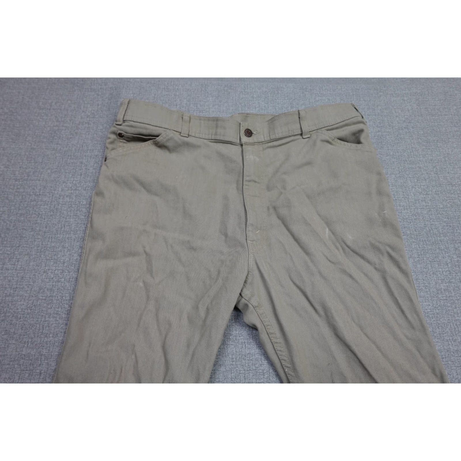 Levi's VINTAGE Levi's Pants Men 40x30 Beige Slacks Wide-Leg Retro Red Batwing Levi's 513 Chino Denim Style Pants Mens Size US 40 / EU 56 - 2 Thumbnail