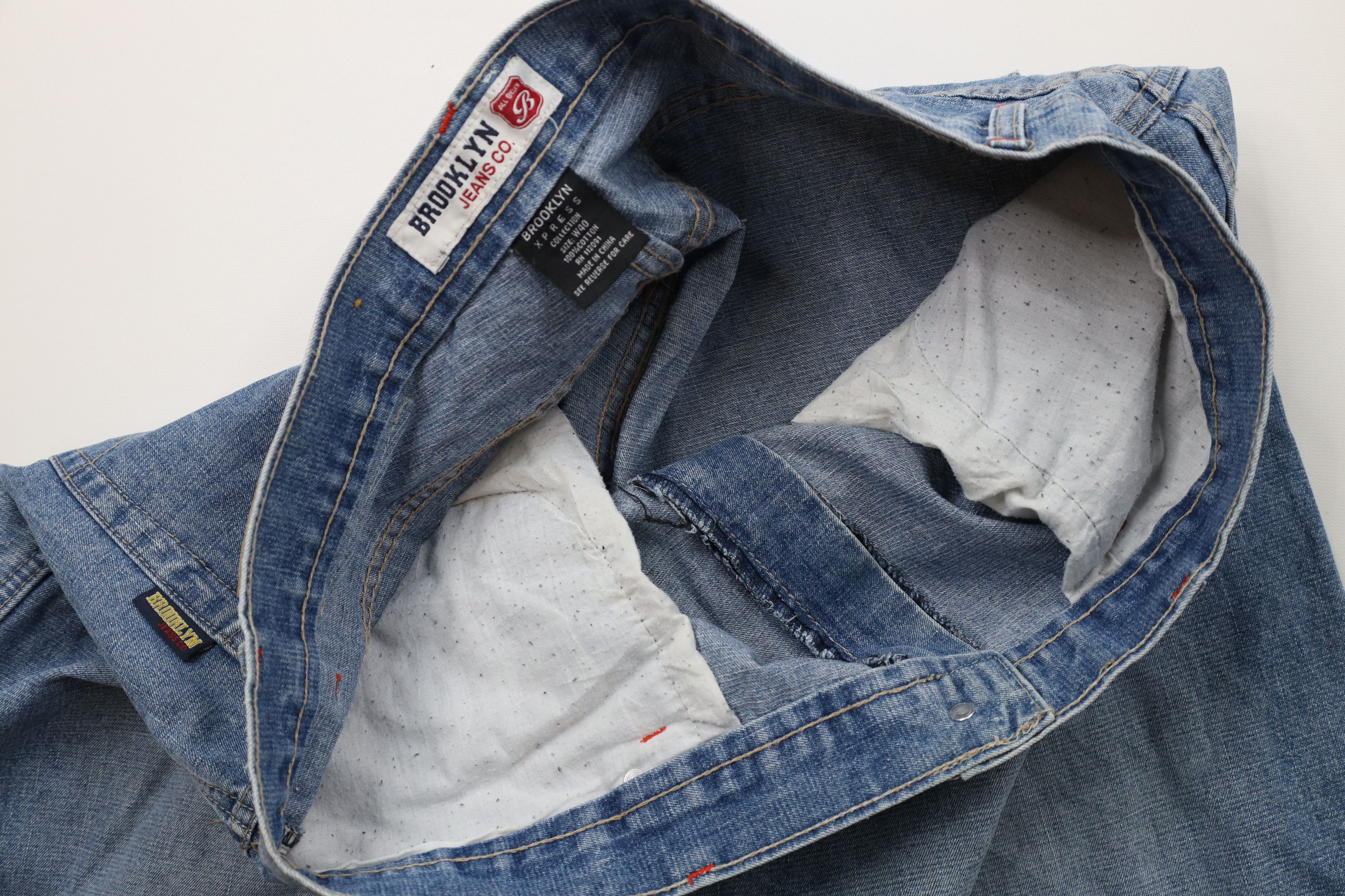 Vintage 90s Y2K Streetwear Fit Denim Jean Shorts Blue Cotton