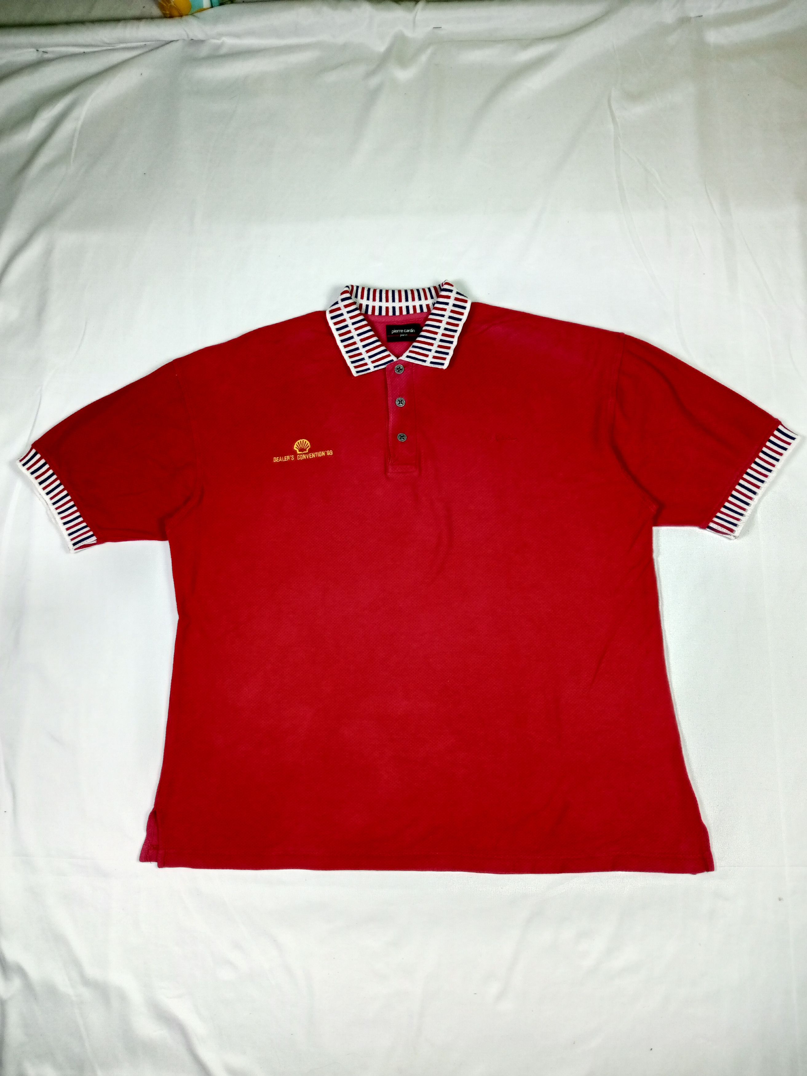 Pierre Cardin × Vintage Vtg 90's pierre cardin polo shirt Shell dealer convention 99 Size US XL / EU 56 / 4 - 1 Thumbnail