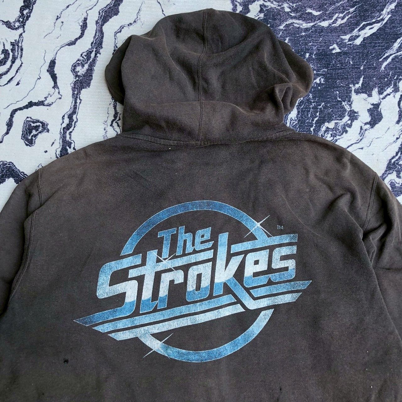 Band Tees The Strokes 2000s Faded Zip Hoodie w/ Back Graphic Size US L / EU 52-54 / 3 - 3 Thumbnail