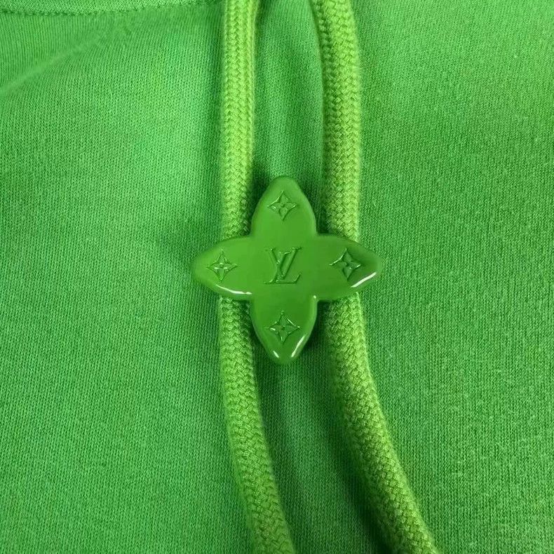 Louis Vuitton Louis Vuitton Logo Hoodie in Green Color-2506 Size US XL / EU 56 / 4 - 4 Thumbnail