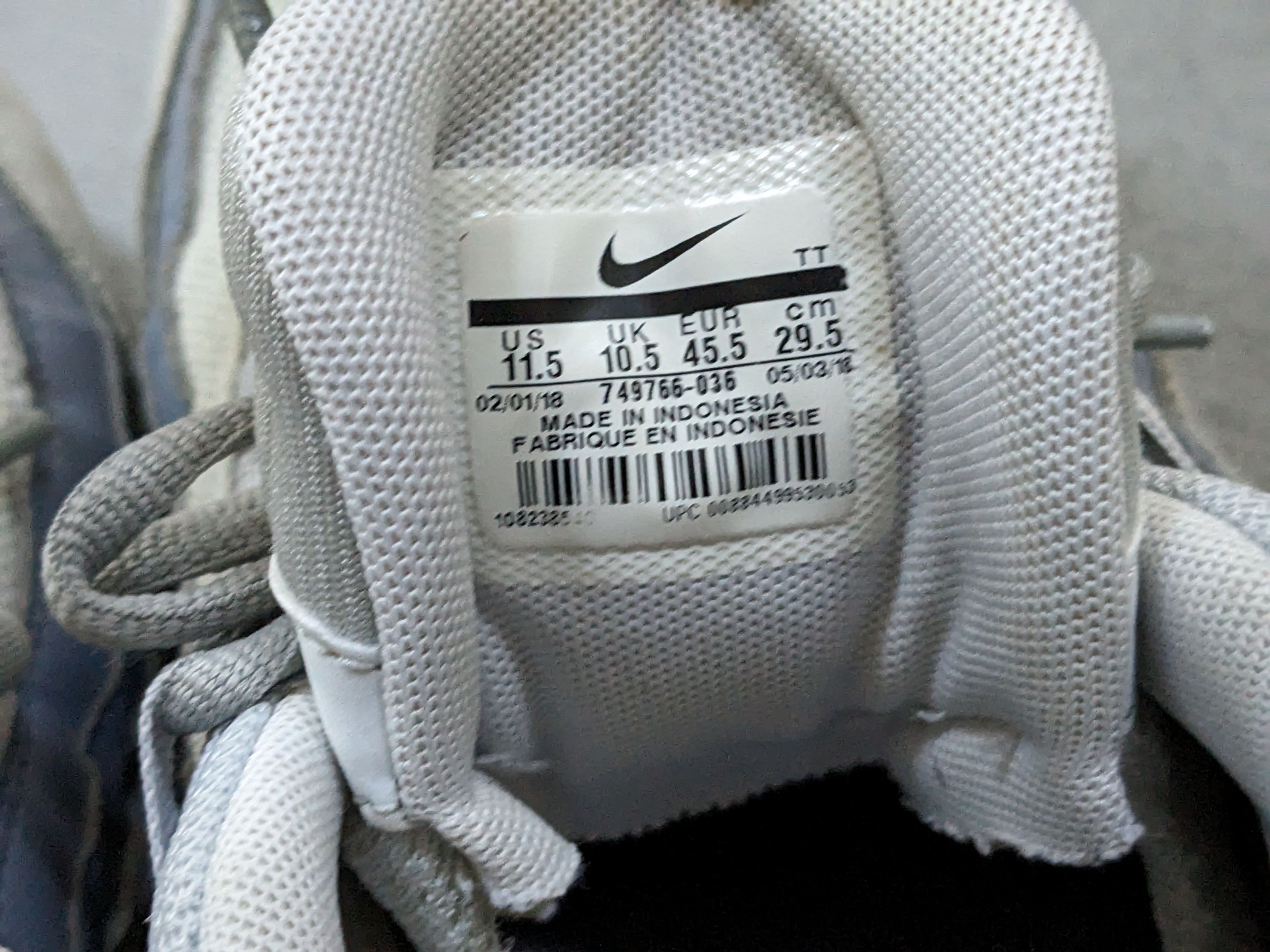 Nike Nike Air Max 95 Essential Ashen Slate 11.5 Gray 749766-036 Size US 11.5 / EU 44-45 - 6 Thumbnail