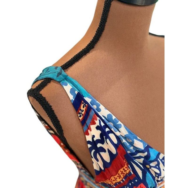 Farm Rio Farm Rio Sleeveless Forest Tiles V-Neck Midi Dress – Size XS Size XS / US 0-2 / IT 36-38 - 5 Thumbnail
