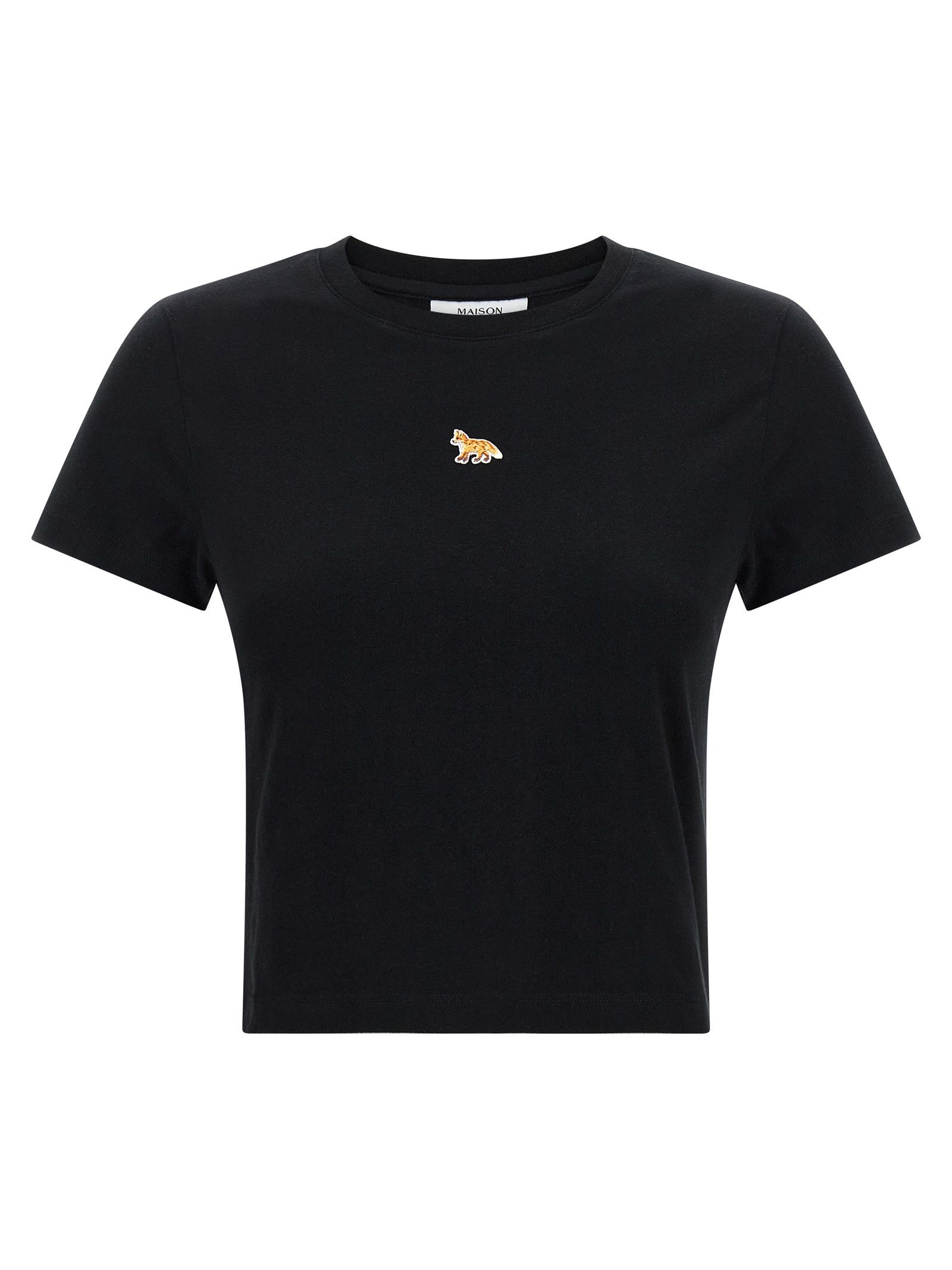 Maison Kitsune 'Baby Fox' Cropped T-Shirt Size M / US 6-8 / IT 42-44 - 1 Thumbnail