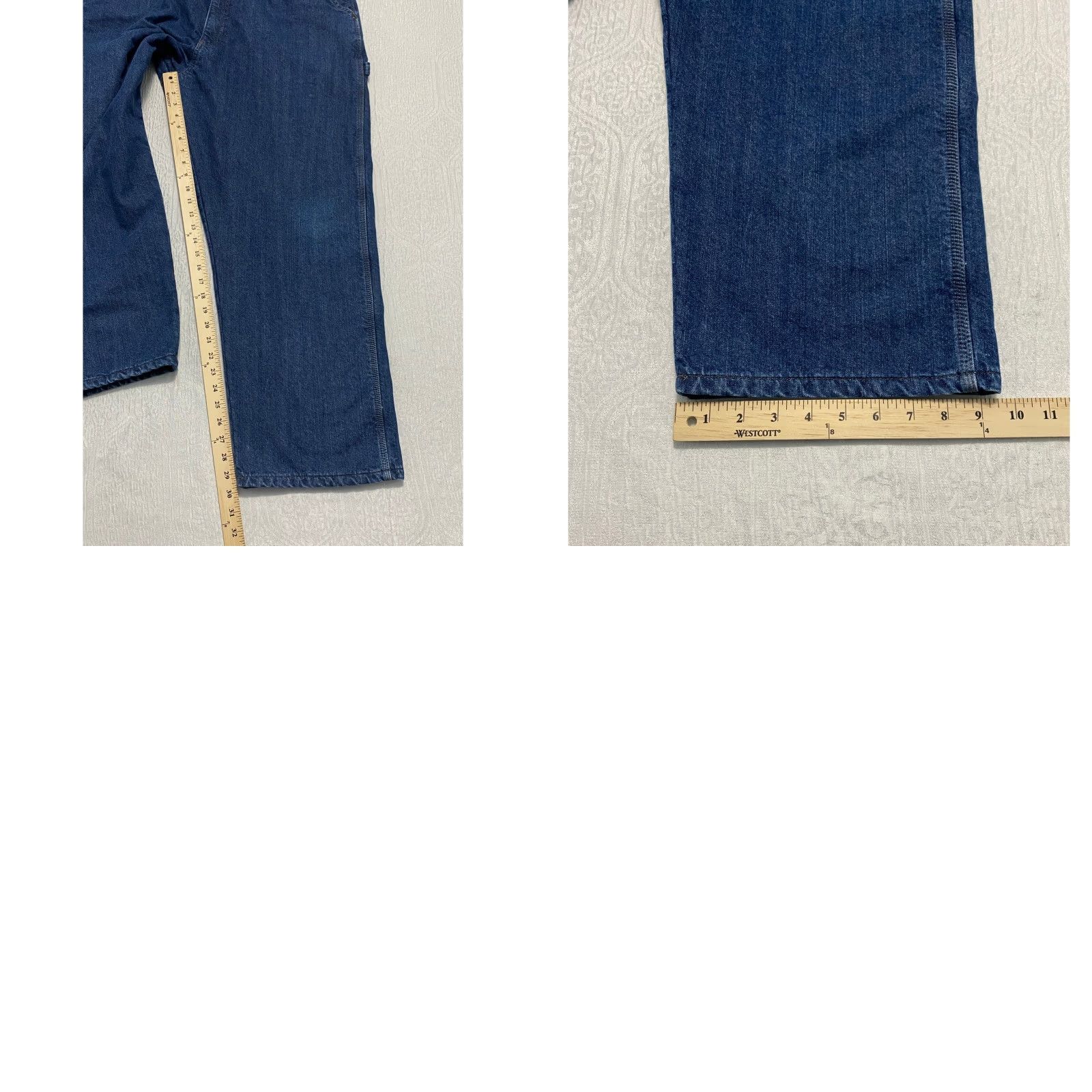 Wrangler Wrangler Carpenter Jeans Mens 42x30 Denim Fleece Lined Workwear Relaxed Size US 42 / EU 58 - 8 Thumbnail