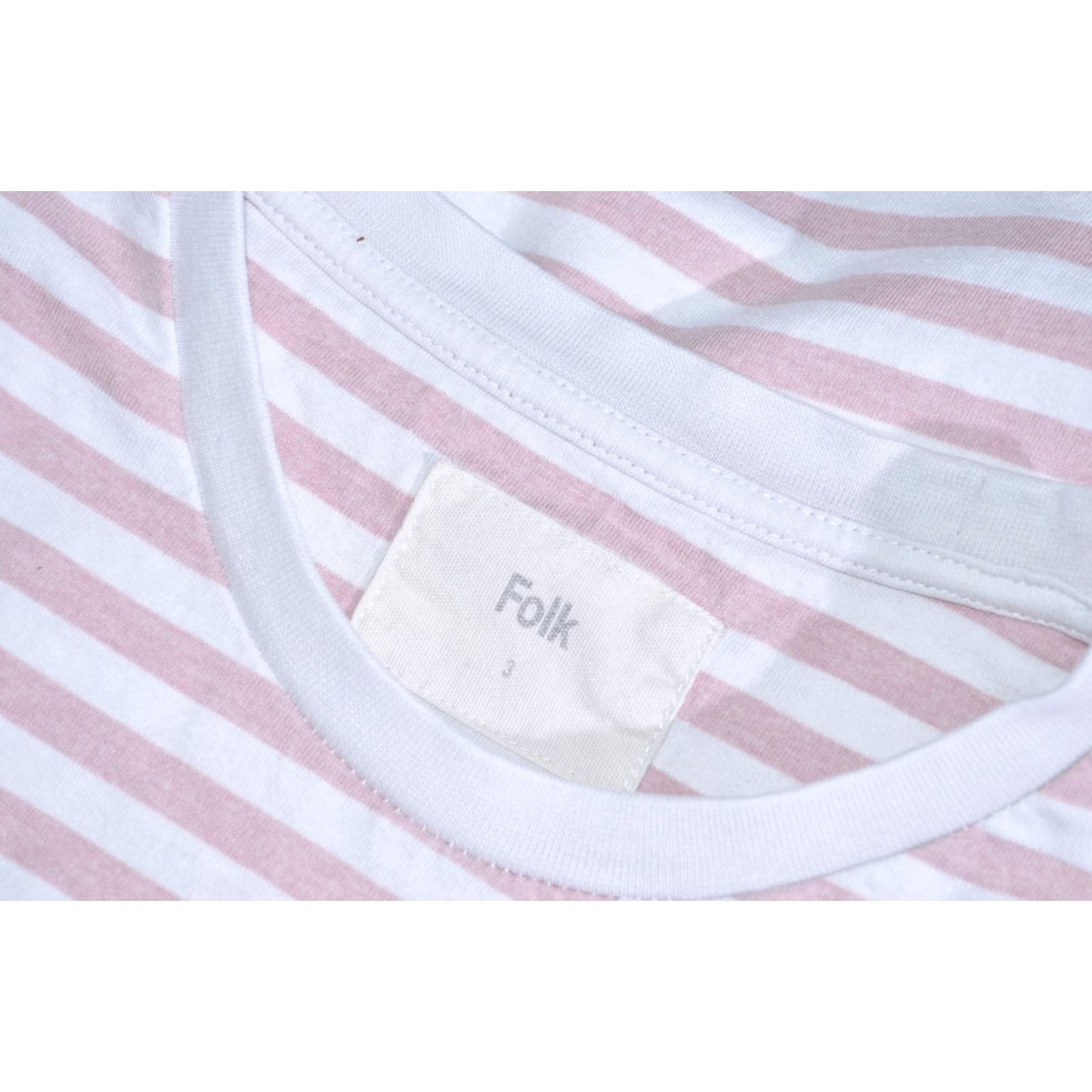 Folk FOLK Shirt Mens Striped Short Sleeve Cotton T-Shirt Size M Purple Campaign 3 / M Size US M / EU 48-50 / 2 - 4 Thumbnail