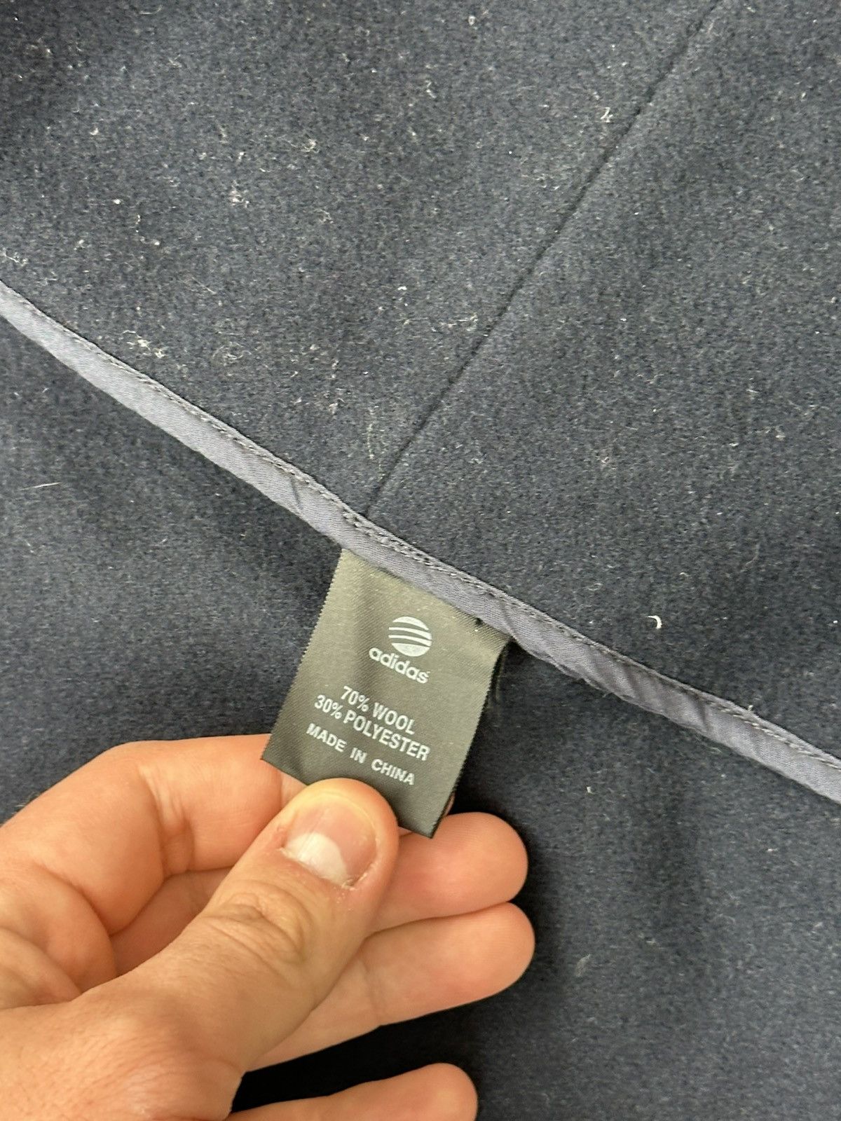 Adidas × Y-3 Rare Adidas X Y-3 Wool Heavy Coat Navy Blue Zip Size US S / EU 44-46 / 1 - 10 Thumbnail