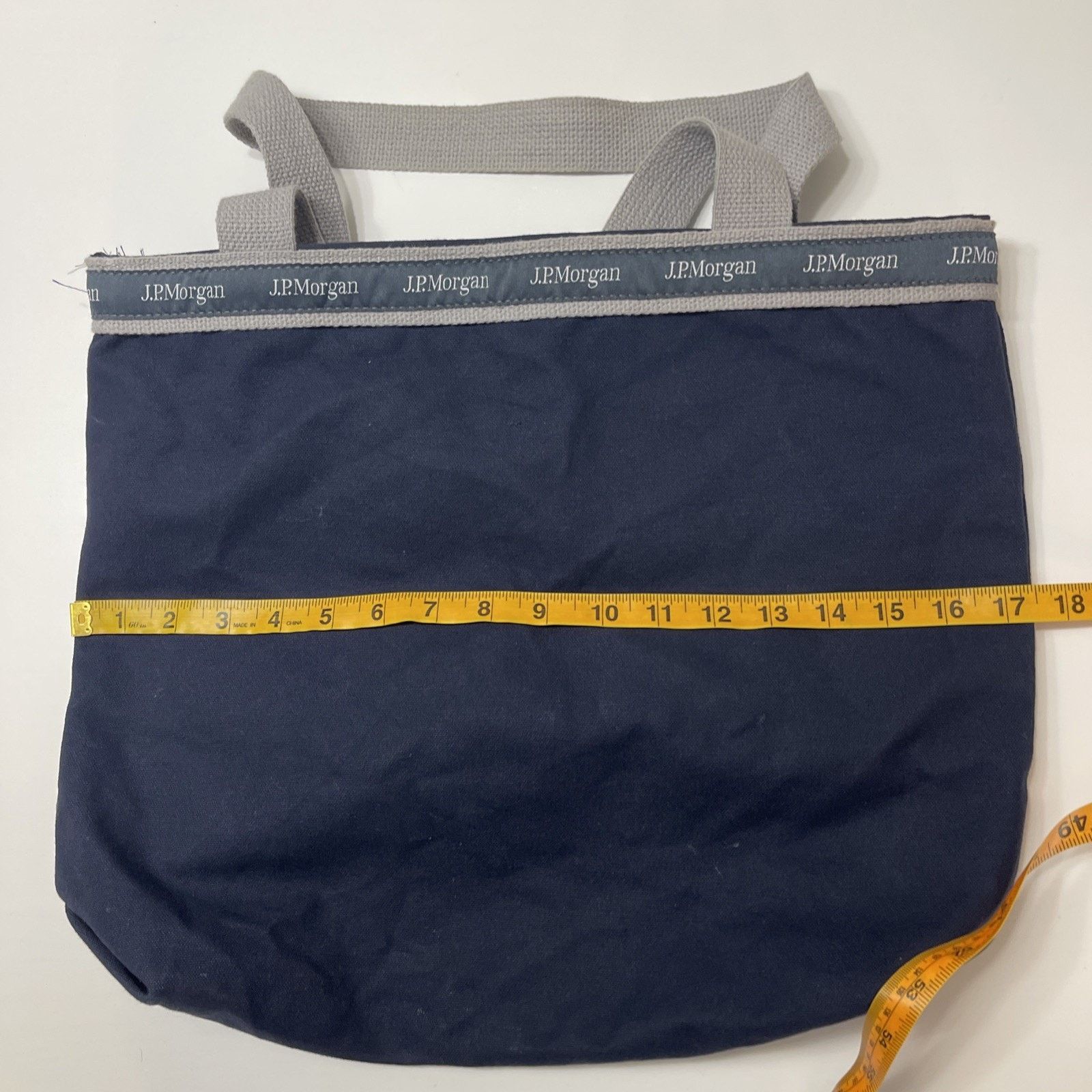 Vintage Morgan Stanley Investment Canvas Tote 17” x 14" Bag Canvas Size ONE SIZE - 7 Thumbnail