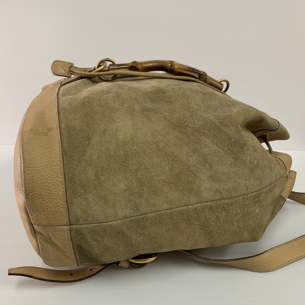 Gucci Gucci Vintage Suede Leather Backpack Bag Size ONE SIZE - 7 Thumbnail