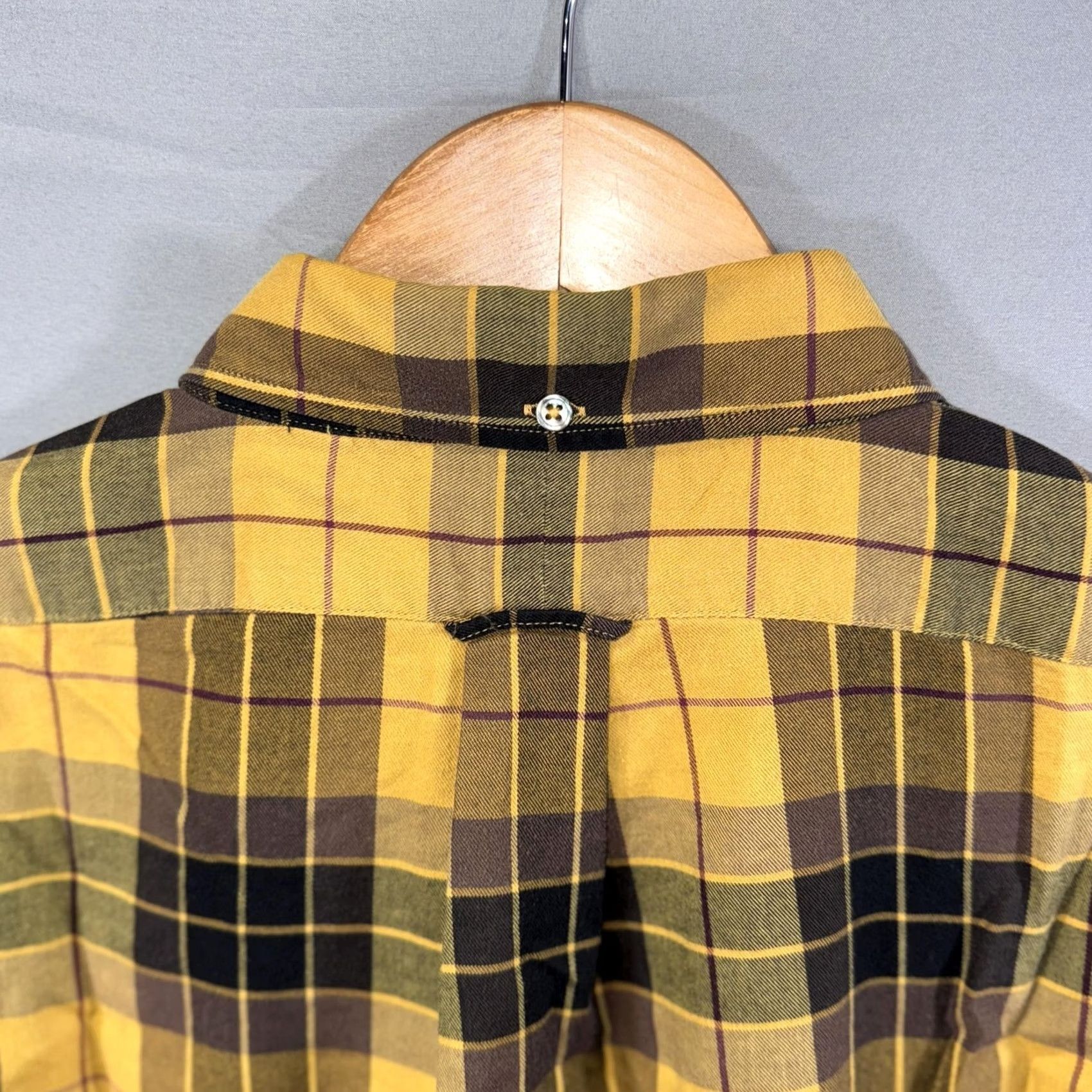 Todd Snyder Todd Snyder Shirt Mens XL Yellow Black Plaid Button Down Tencel Cotton Button-Up Shirt Size US XL / EU 56 / 4 - 3 Thumbnail