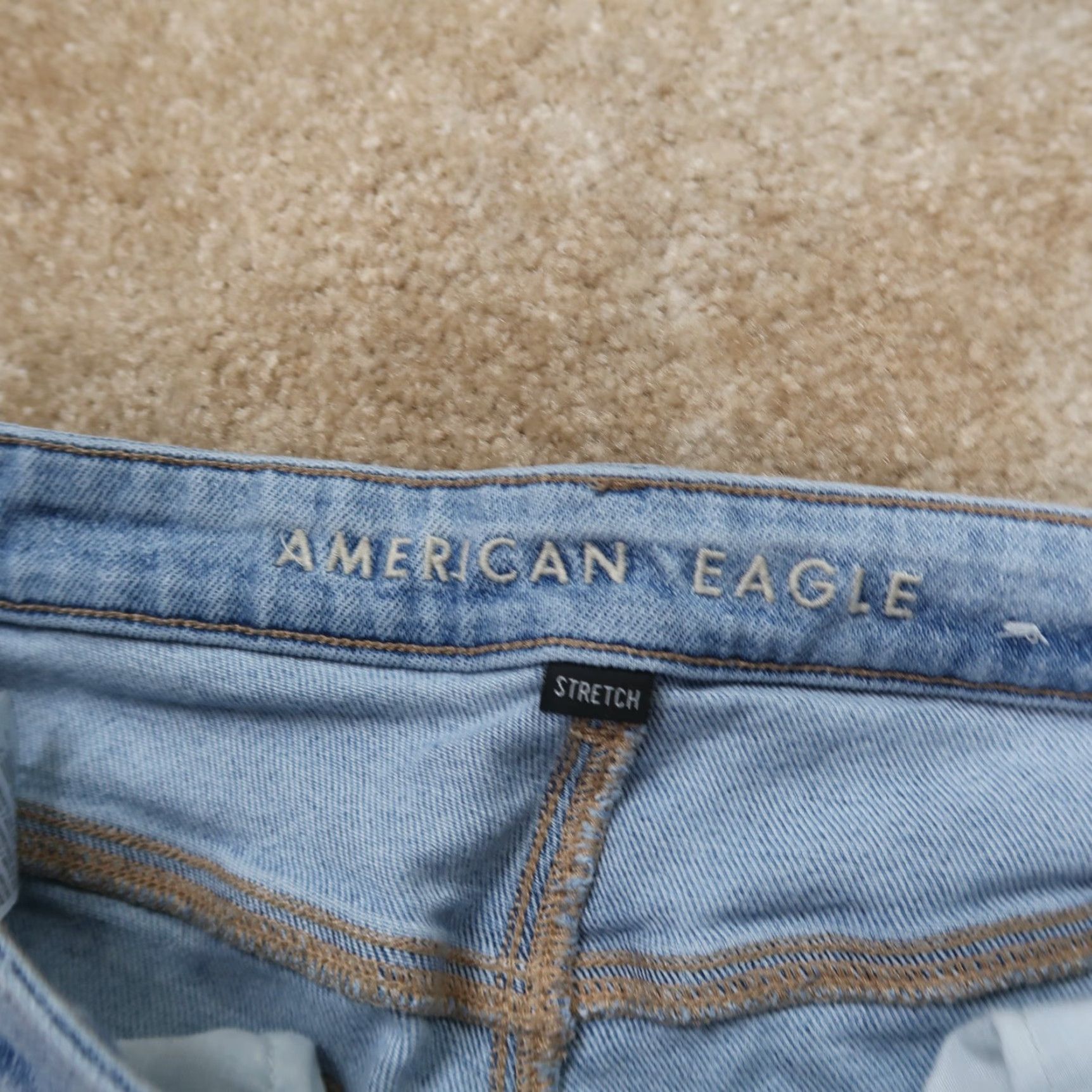American Eagle Outfitters American Eagle Mom Jeans Women's 8 Blue Denim High Rise Ripped Size 30" / US 8 / IT 44 - 4 Thumbnail