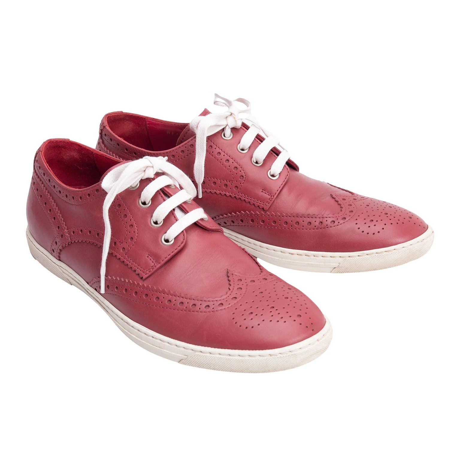 Junya Watanabe Red Wingtip Leather Shoes Size 26cm in Good Condition Size US 8 / EU 41 - 1 Thumbnail