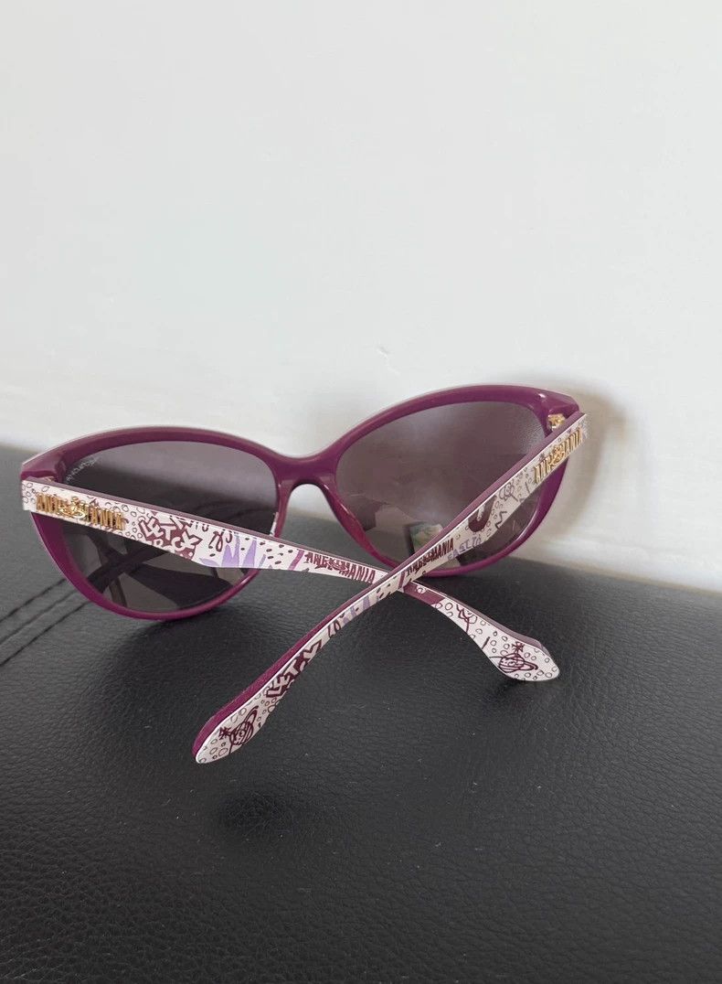 Vivienne Westwood Vivienne Westwood Pink and purple graffiti sunglasses Size ONE SIZE - 3 Thumbnail