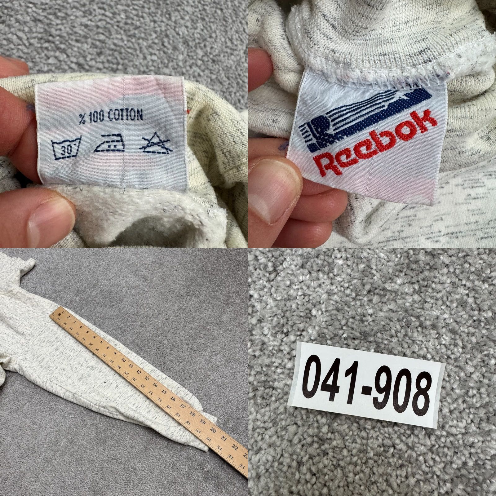 Reebok Vintage Reebok Turtleneck Pullover Sweatshirt Womens M Gray 100% Cotton Long Sleeve Fleece Logo 90s Retro Classic Stretch Size M / US 6-8 / IT 42-44 - 9 Thumbnail